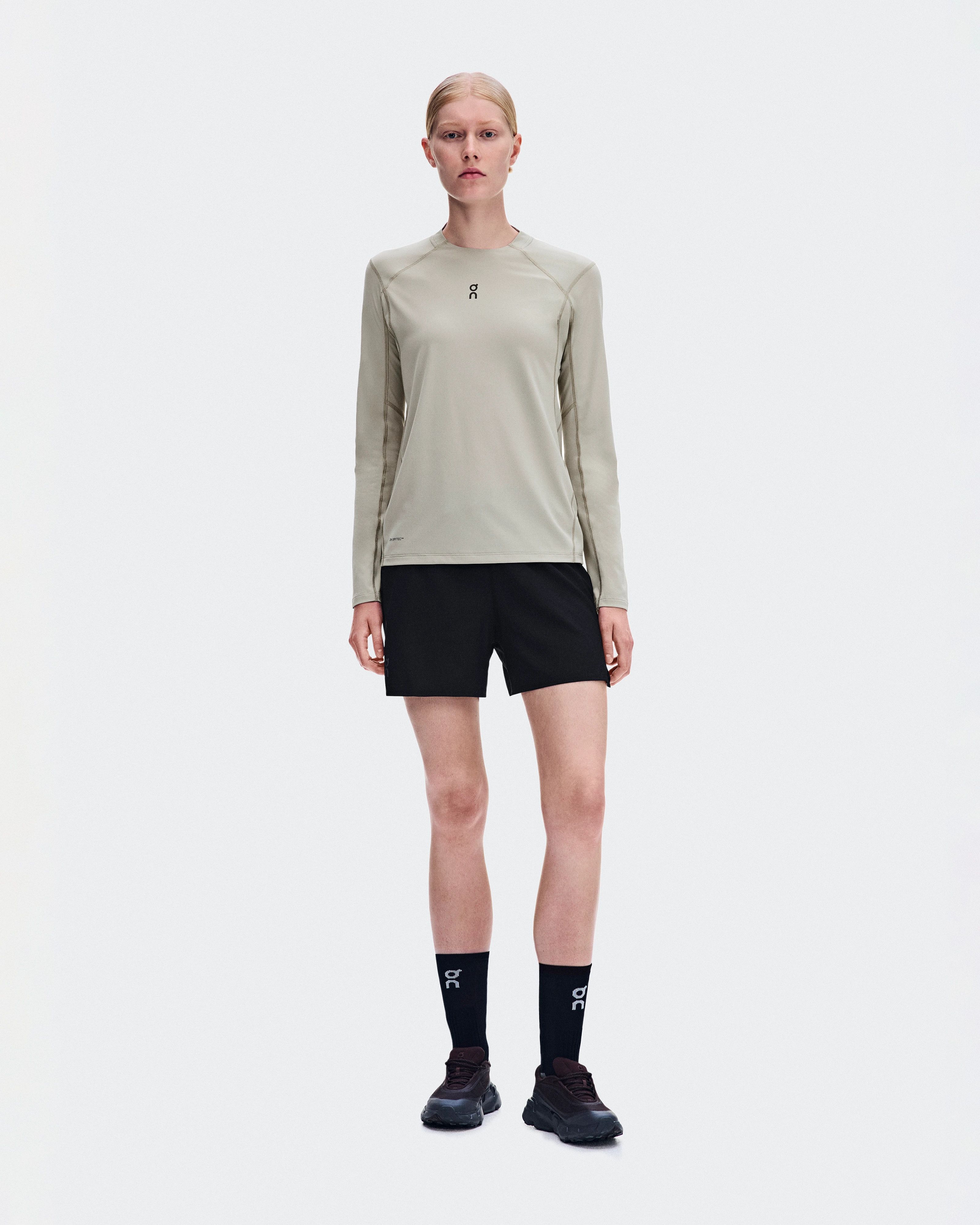 On Trail Long-T Solar Brume Feminino Corrida de trilha