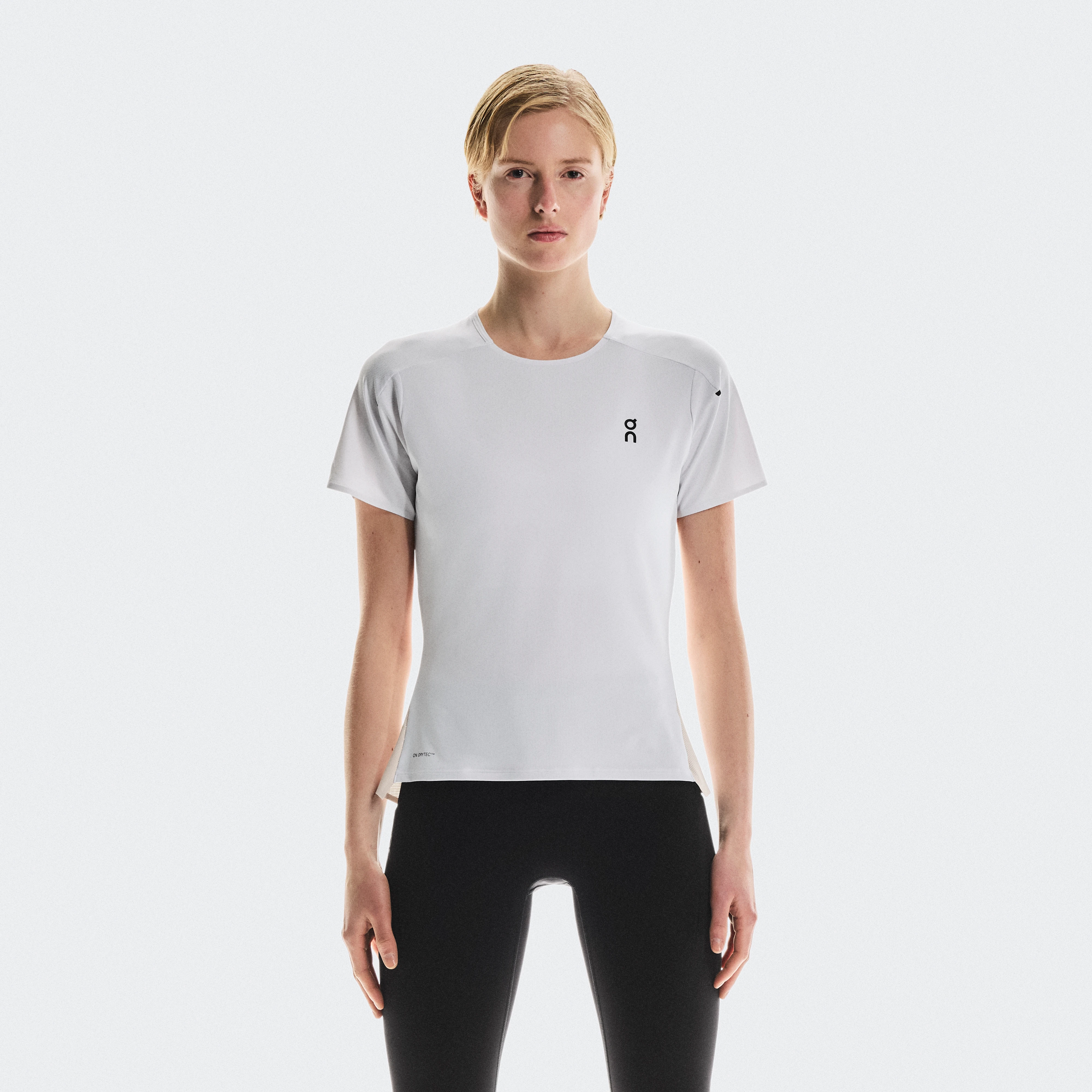 On Performance-T White Grey Women Women – Long runs, short runs, warm weather Tops and t-shirts