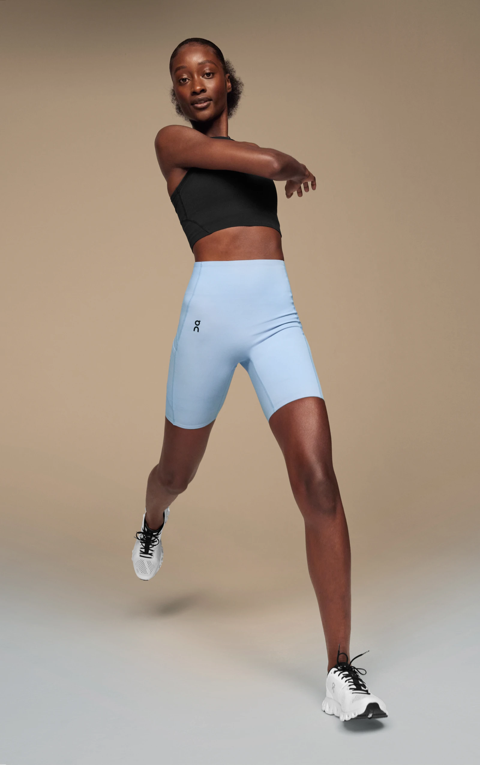 Sports tights with shorts