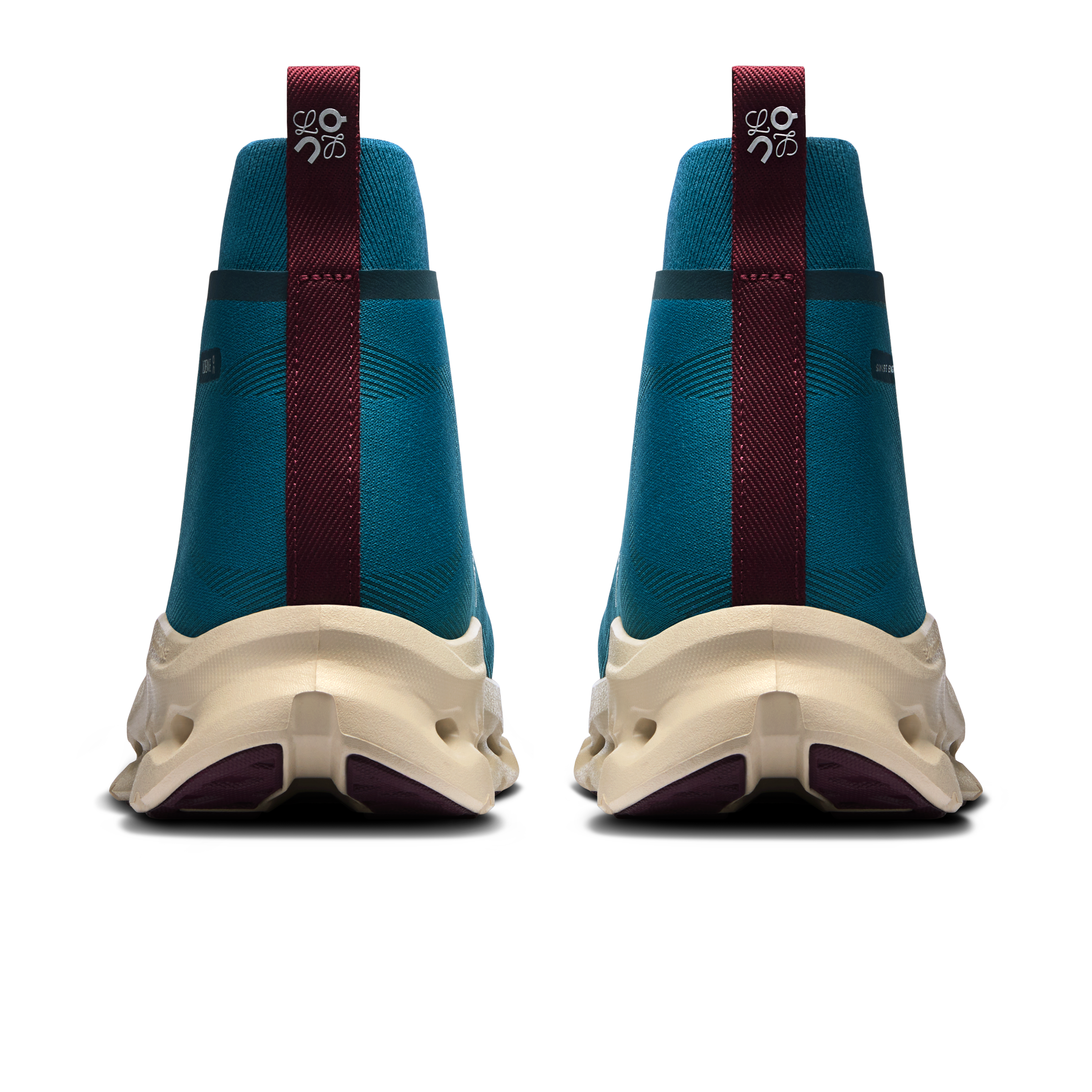 On Cloudtilt Hi LOEWE Teal & Oatmeal | Burgundy 남성 액티브 라이프스타일 신발