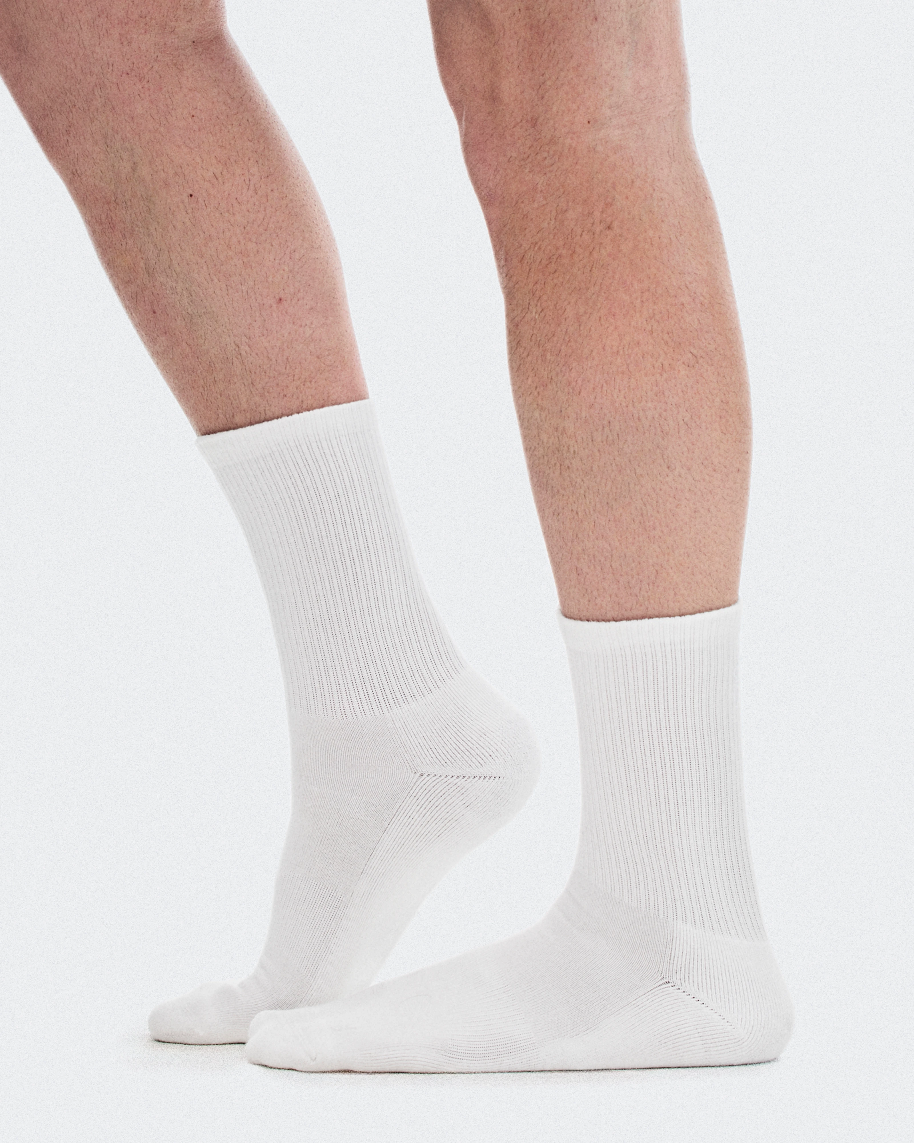 On Club Sock High 2P White Unisex Socks