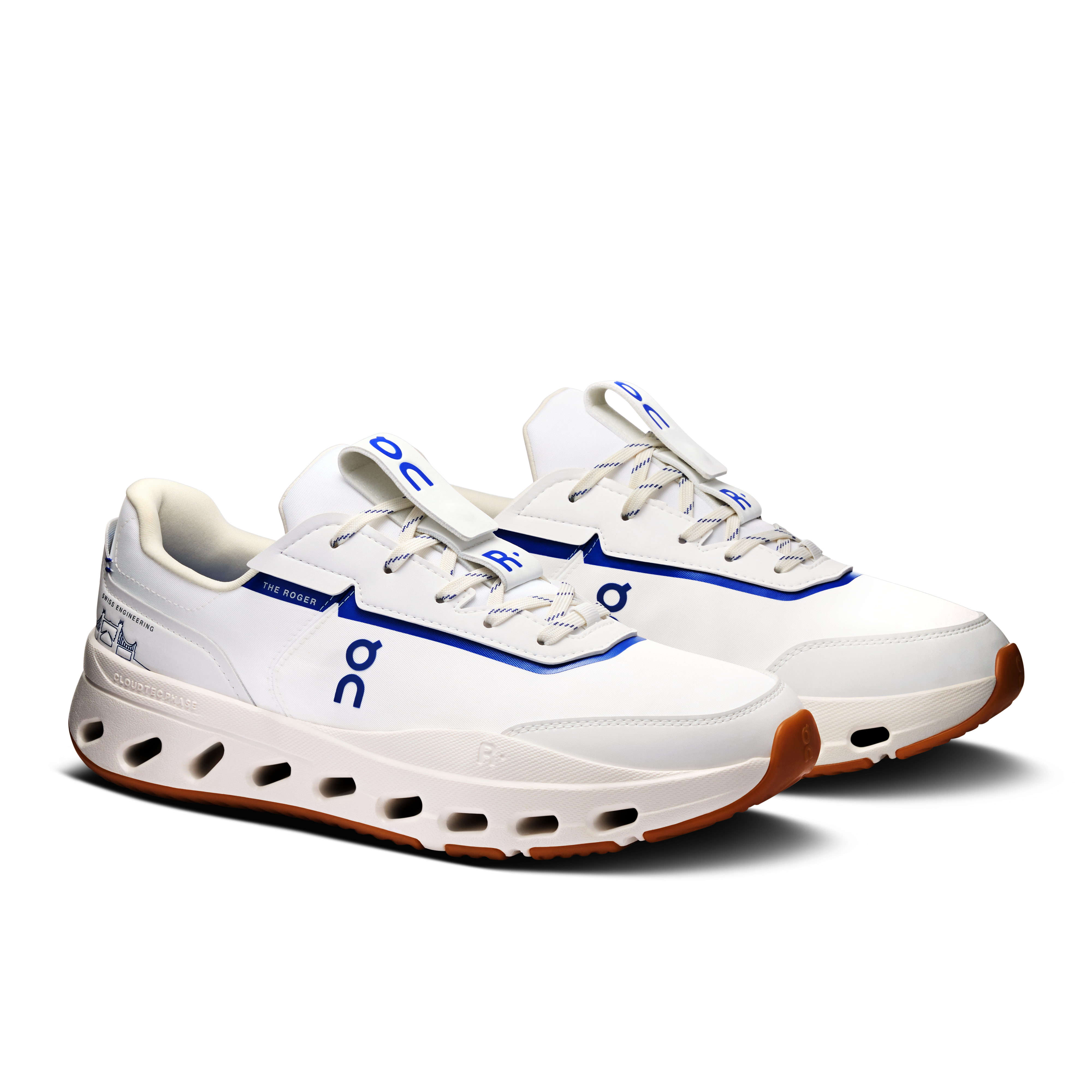 On THE ROGER Wildcard LC White & Indigo Femme Active Life Chaussures