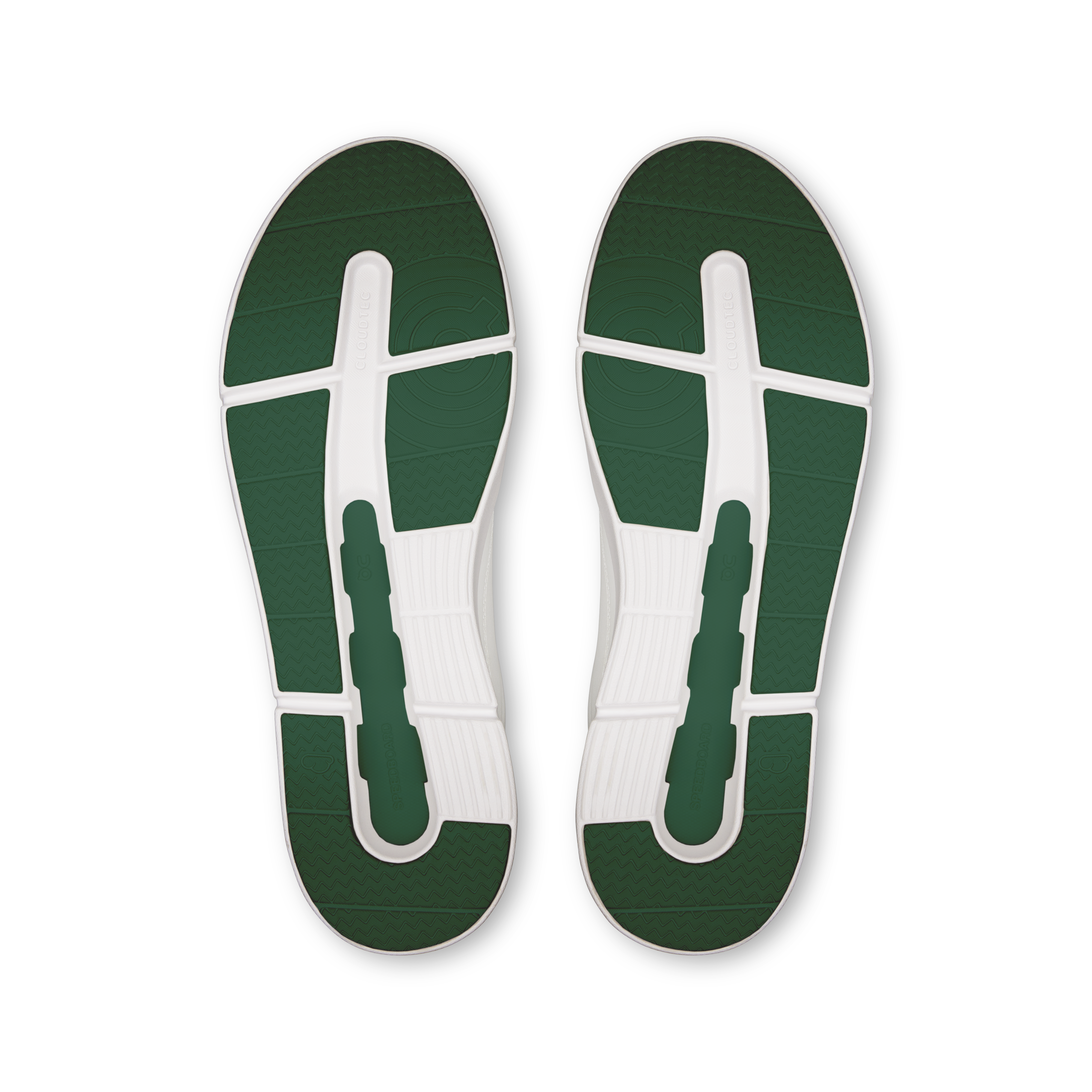 On THE ROGER Centre Court White & Evergreen Women Active life Shoes