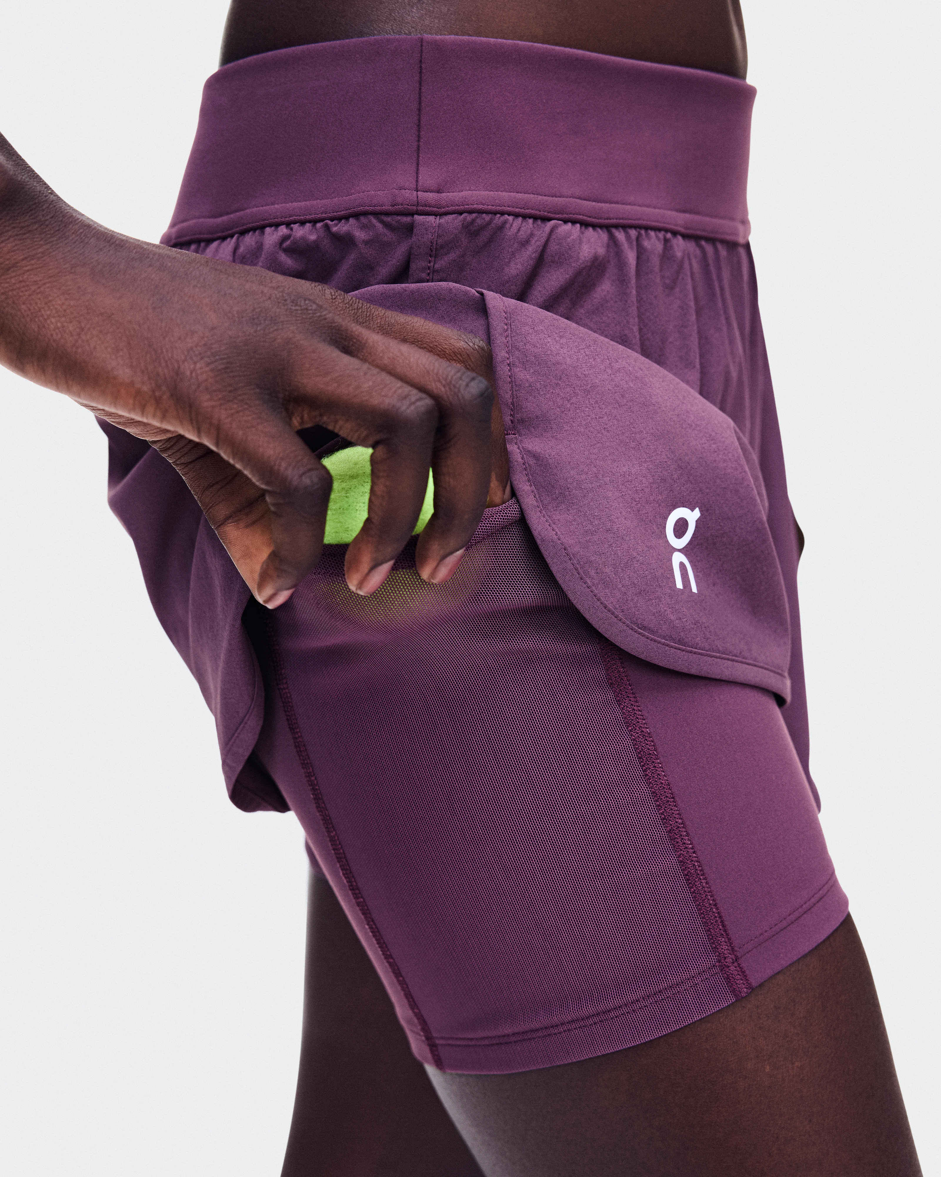 On 3" Court Shorts 2-in-1 Cassis Feminino Shorts