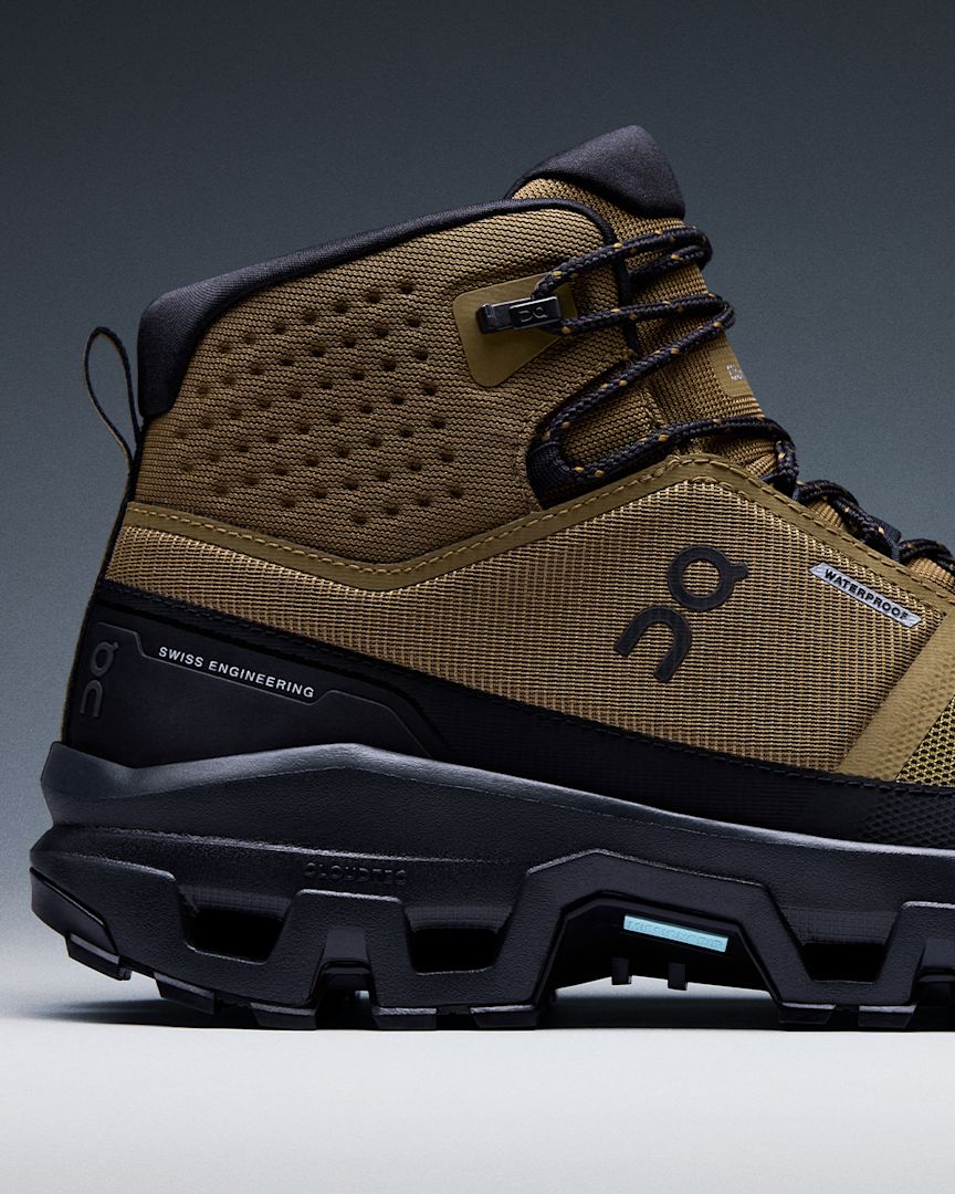Scarpe Da Trekking Da Uomo On Cloudrock Mid Waterproof Hunter Nero Scarpe Da Trekking Da Uomo On Cloudrock Mid Waterproof Hunter Nero