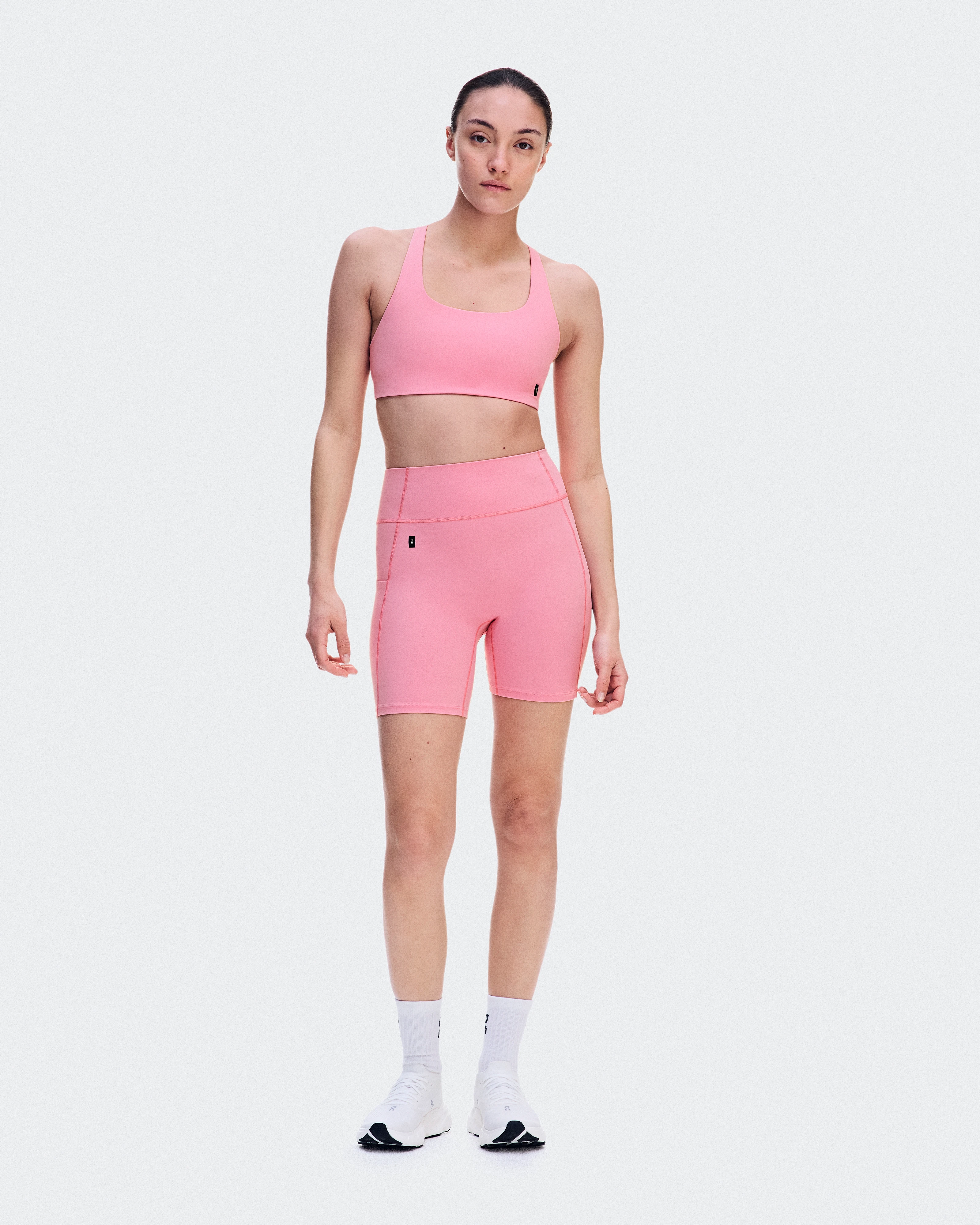 On Studio Leggings Short 6" Magnolia Damen Tights & Leggings