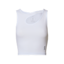 Studio Cut-Out Crop Shirt in White