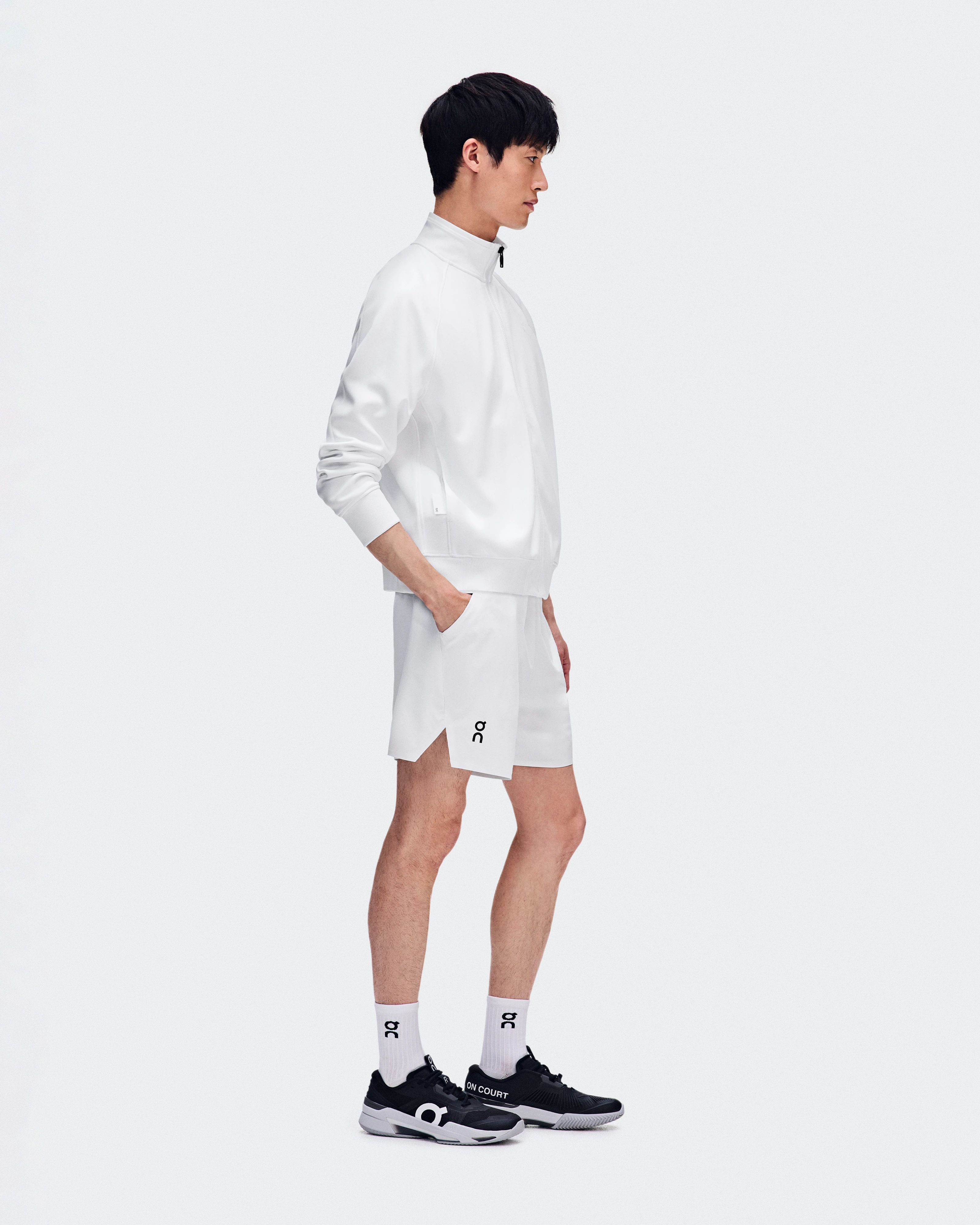 On Courtside Full Zip LDN White Men