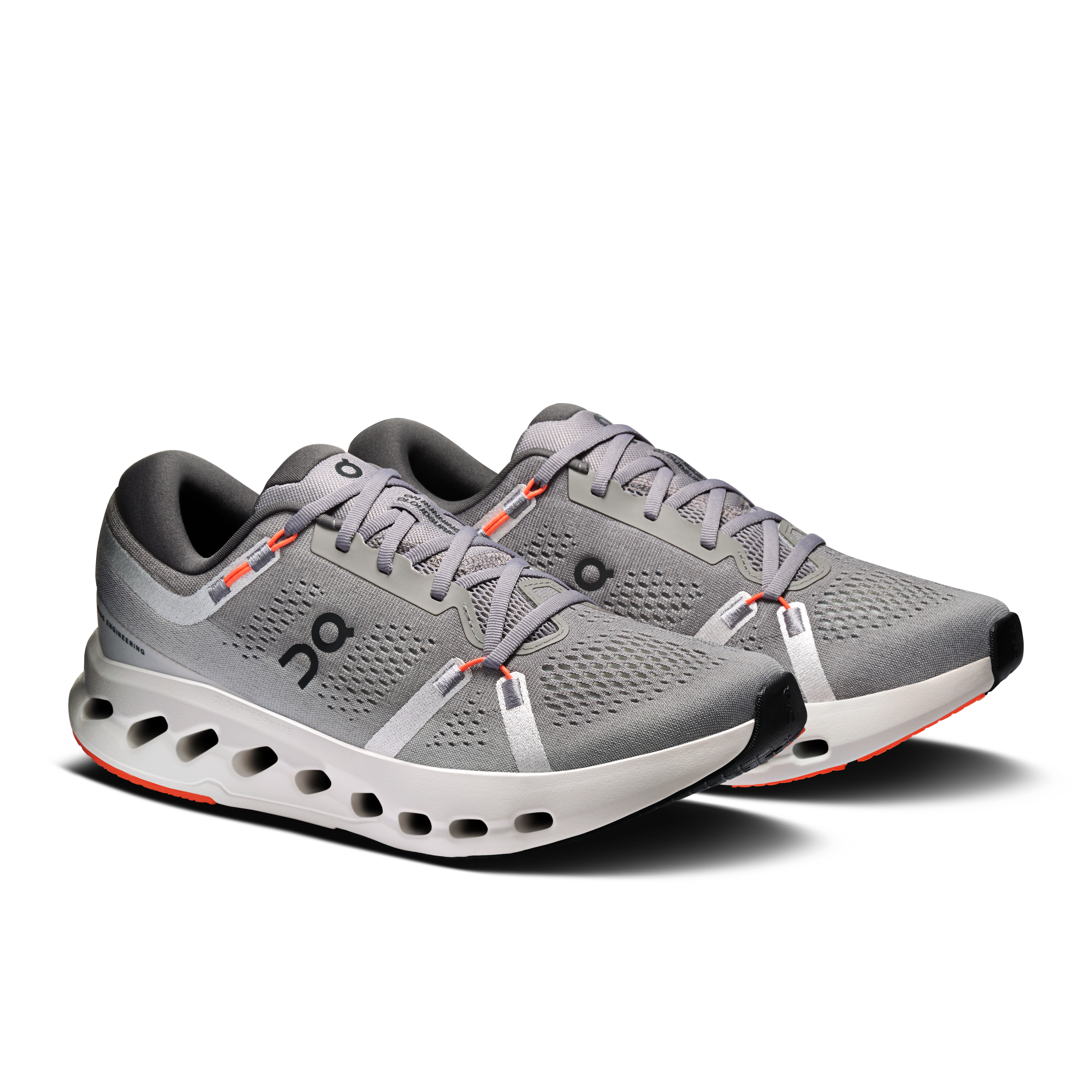 On Cloudsurfer 2 Ore & White Homme Running sur route Chaussures