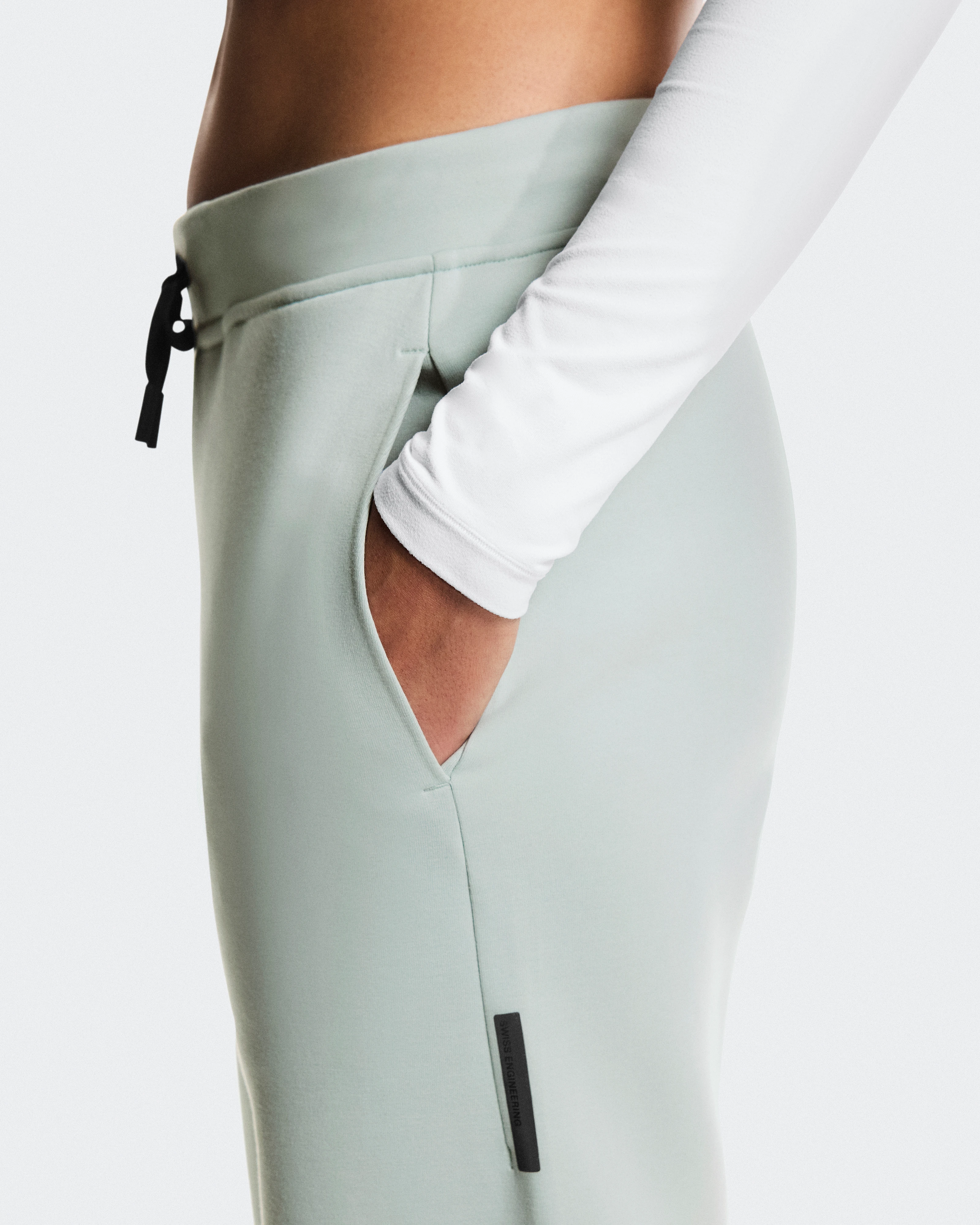 On Focus Tech Sweatpants Mineral Femme Pantalons