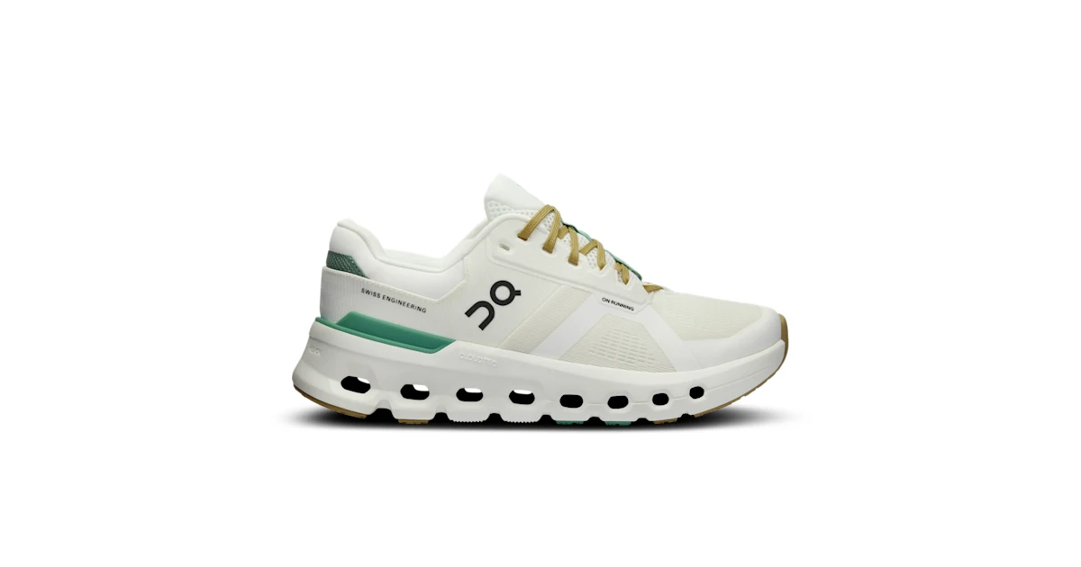 YETEミントグリーン Women's Cloudrunner 2 | Undyed, White & Green | On Italy