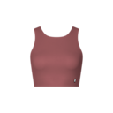 Core 2-in-1 Crop Shirt in Barberry