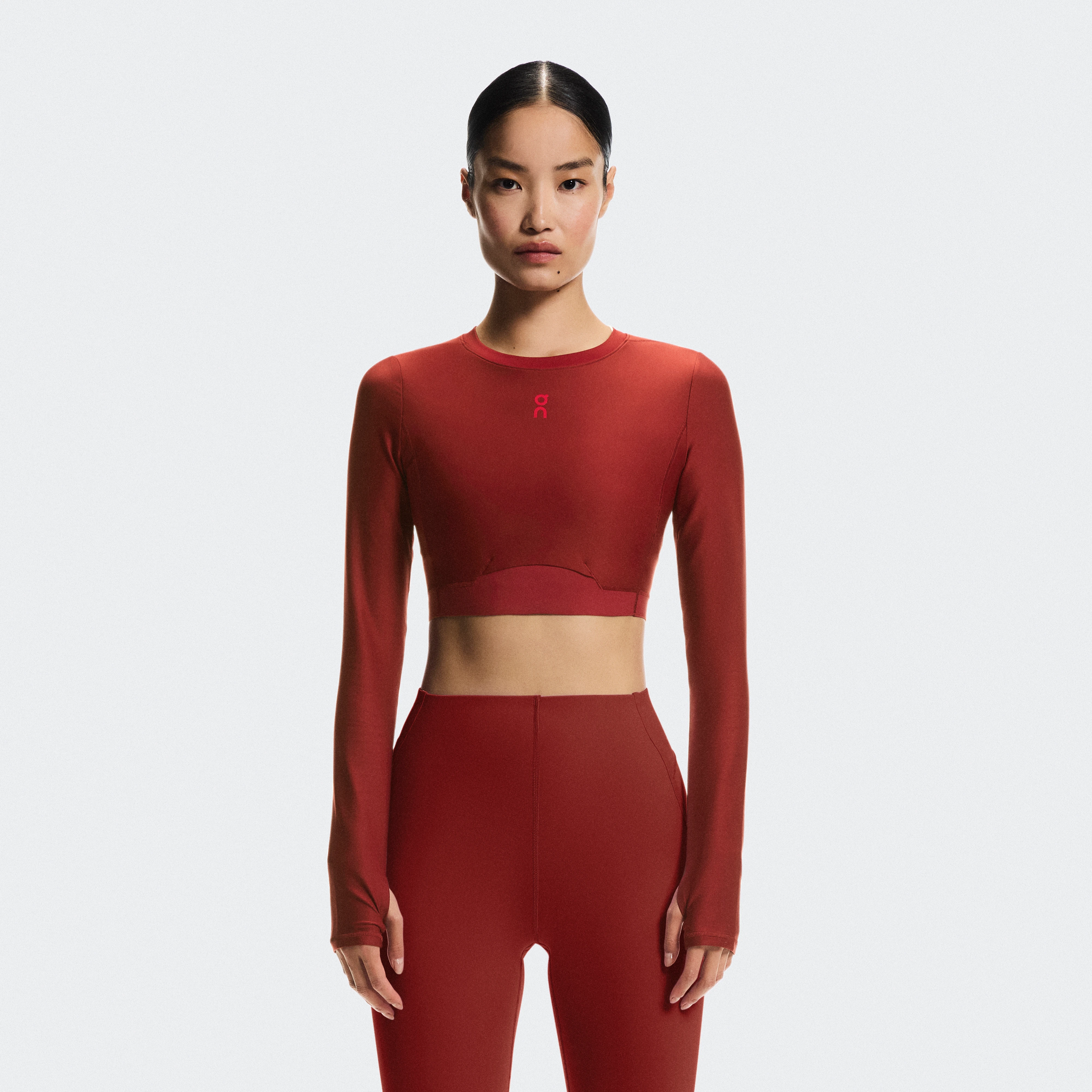 On Train Long Sleeve Crop Year of the Horse Brown Women Women – High-intensity workouts Tops and t-shirts