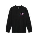 Club Long-T Graphic Long-Sleeve Shirt in Black