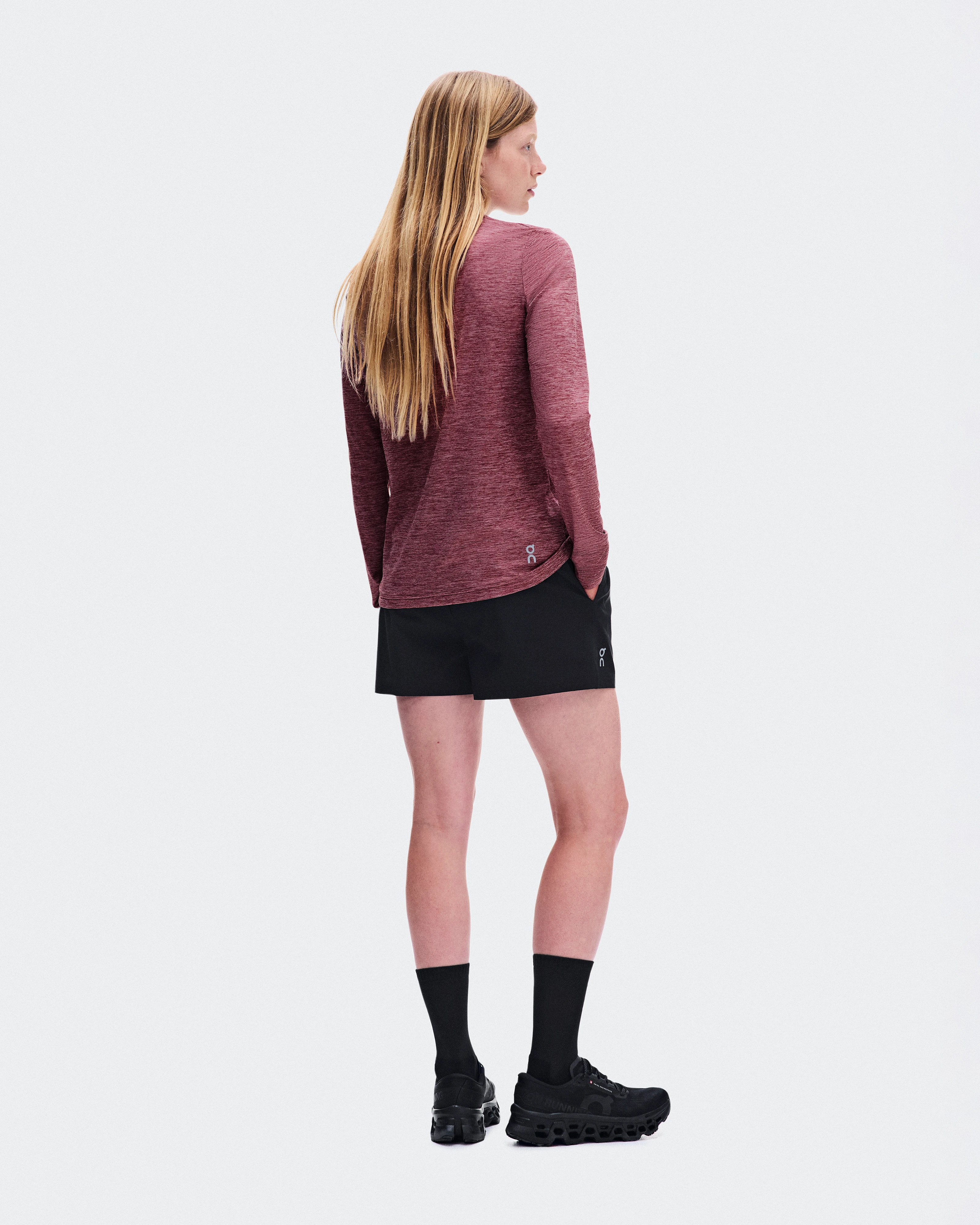 On Core Long-T Barberry Mujer – Running en climas fríos, básicos, recuperación Camisetas