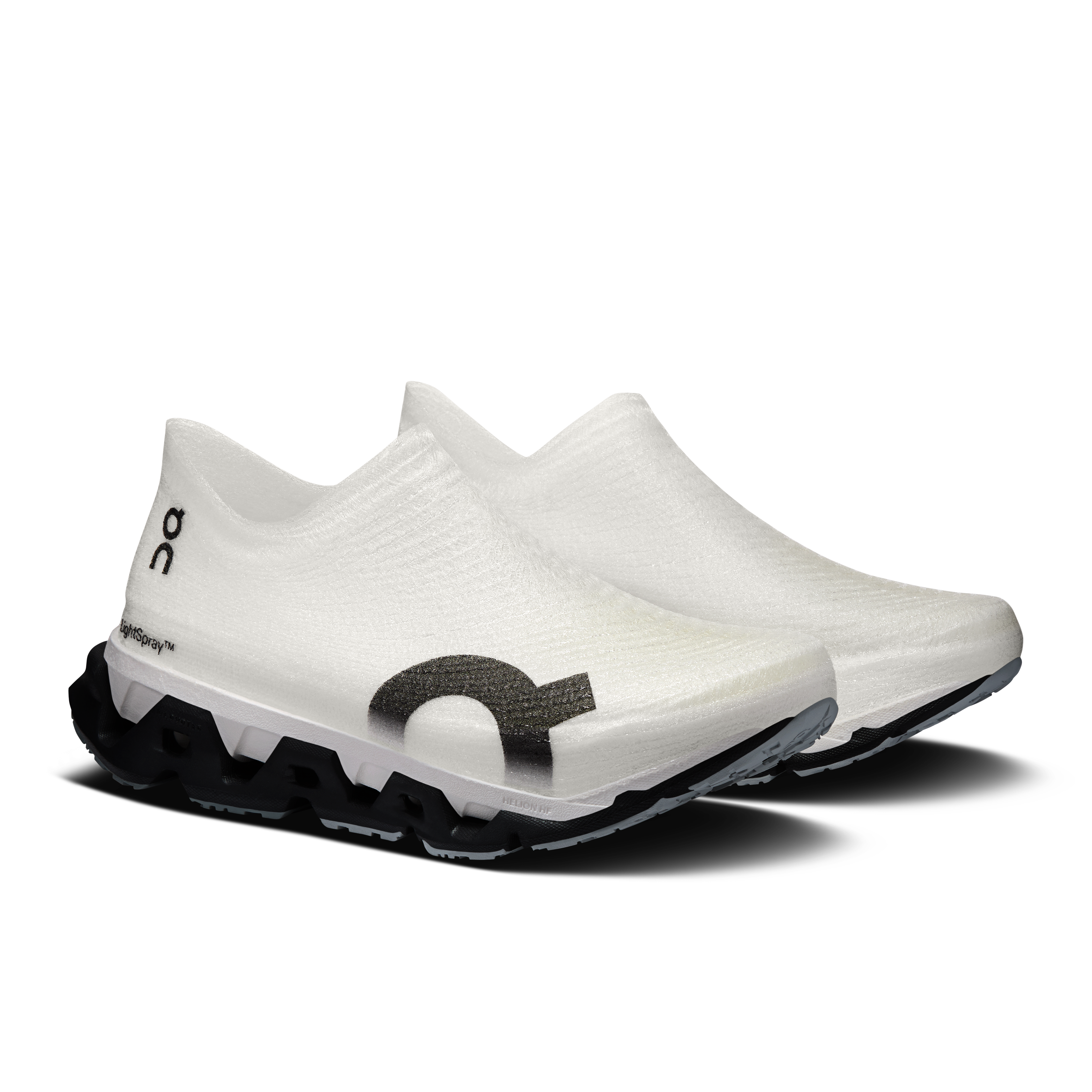 On LightSpray Cloudmonster 3 Hyper Black & Apollo Unisex Road running Shoes