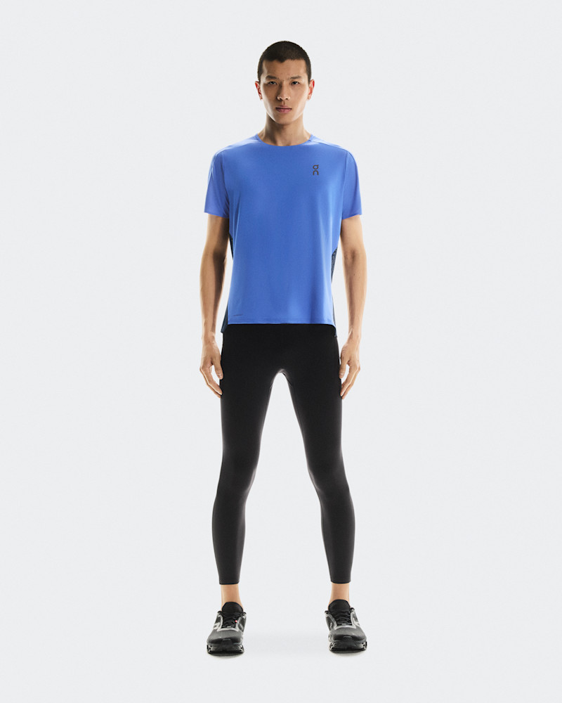 On Men's Performance-T Short-Sleeve Shirt in Zaffre/Navy, Size: XL, Polyester