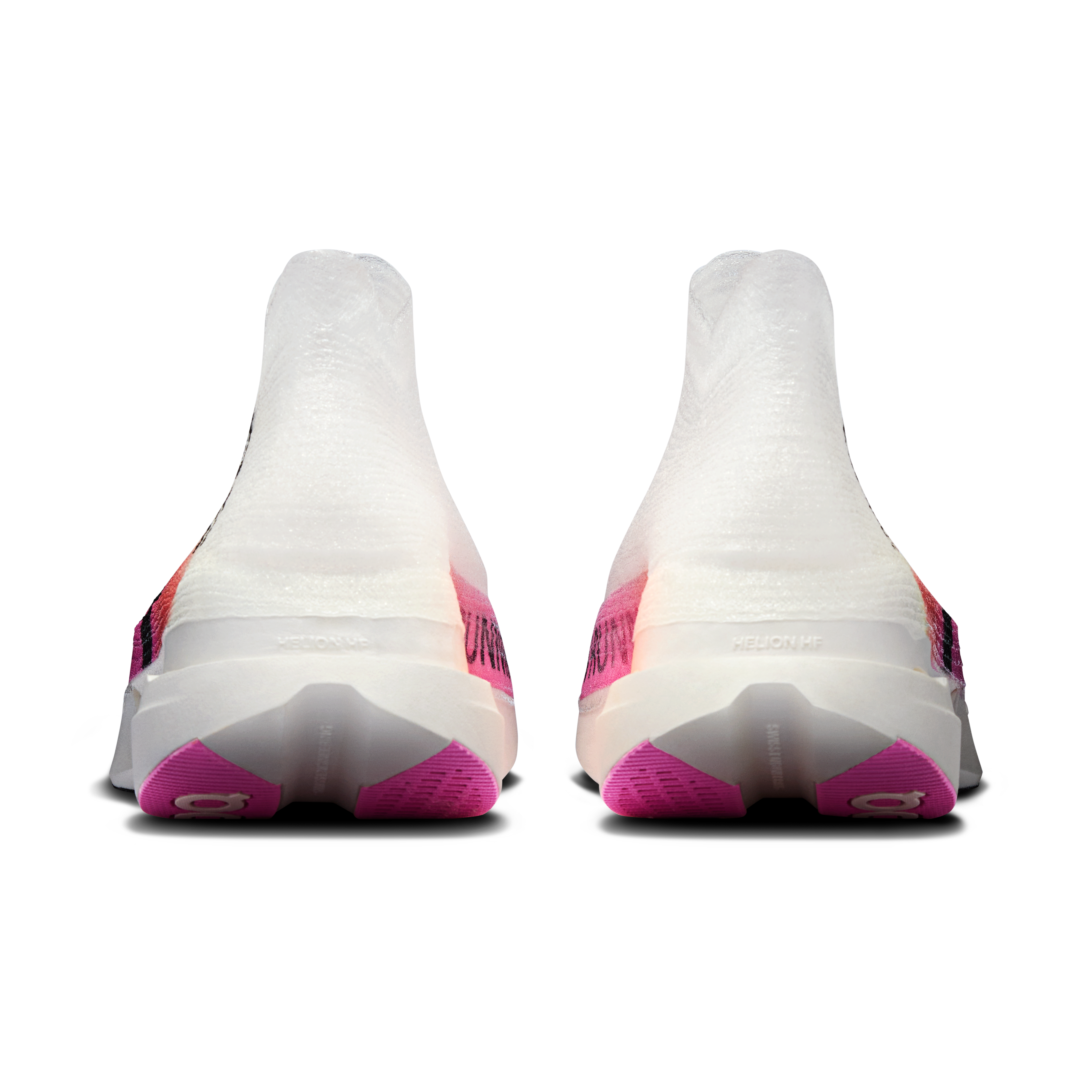 On Cloudboom Strike LS White & Raspberry Unisexe Running sur route Chaussures