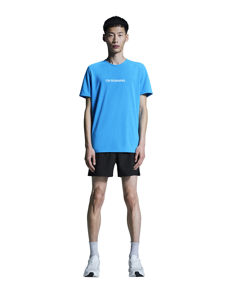 On Men's Run-T Short-Sleeve Shirt in Malibu, Size: XXL, Polyester