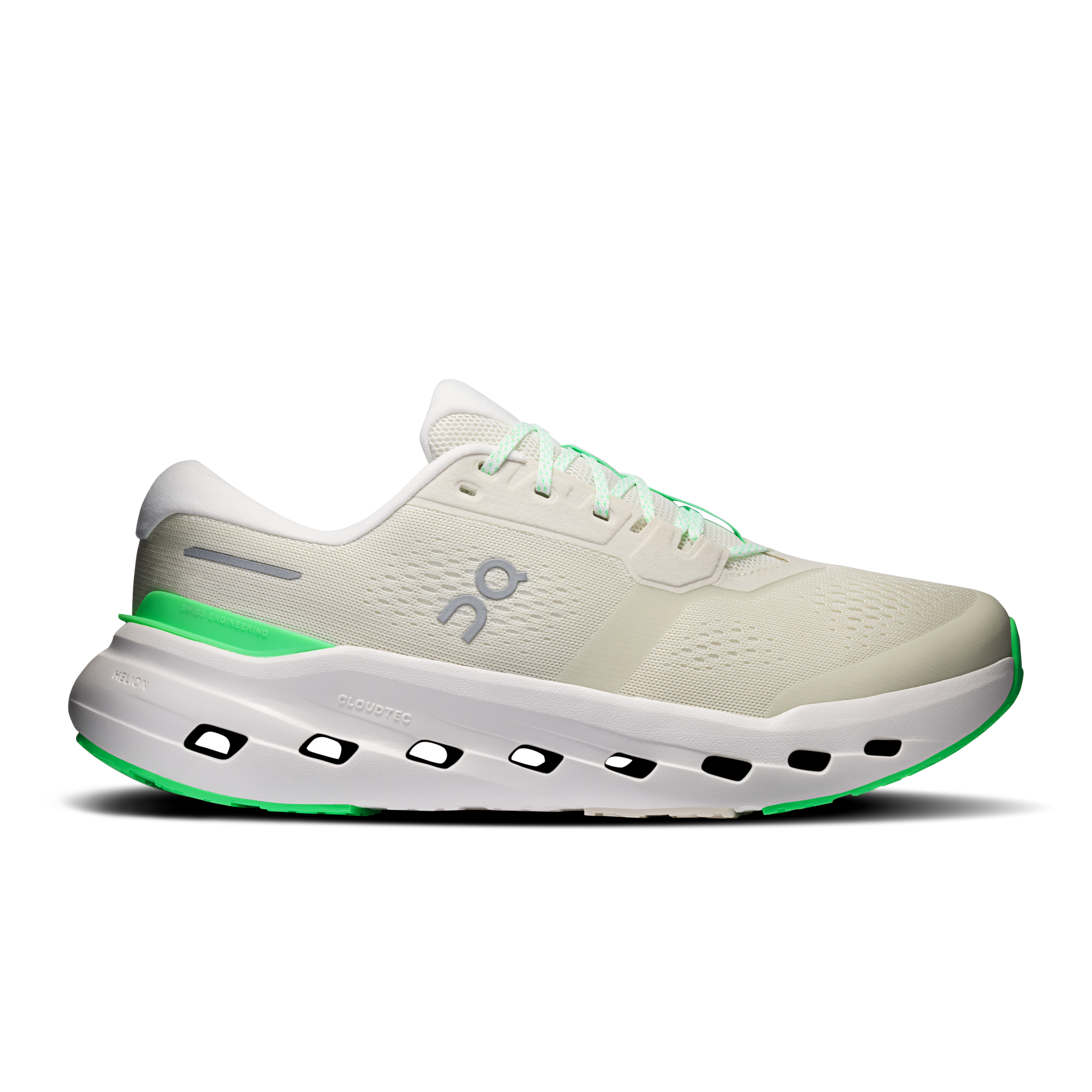 On Cloudrunner 3 Wide Ghost & Verdite Men – Everyday running, stable ride Shoes