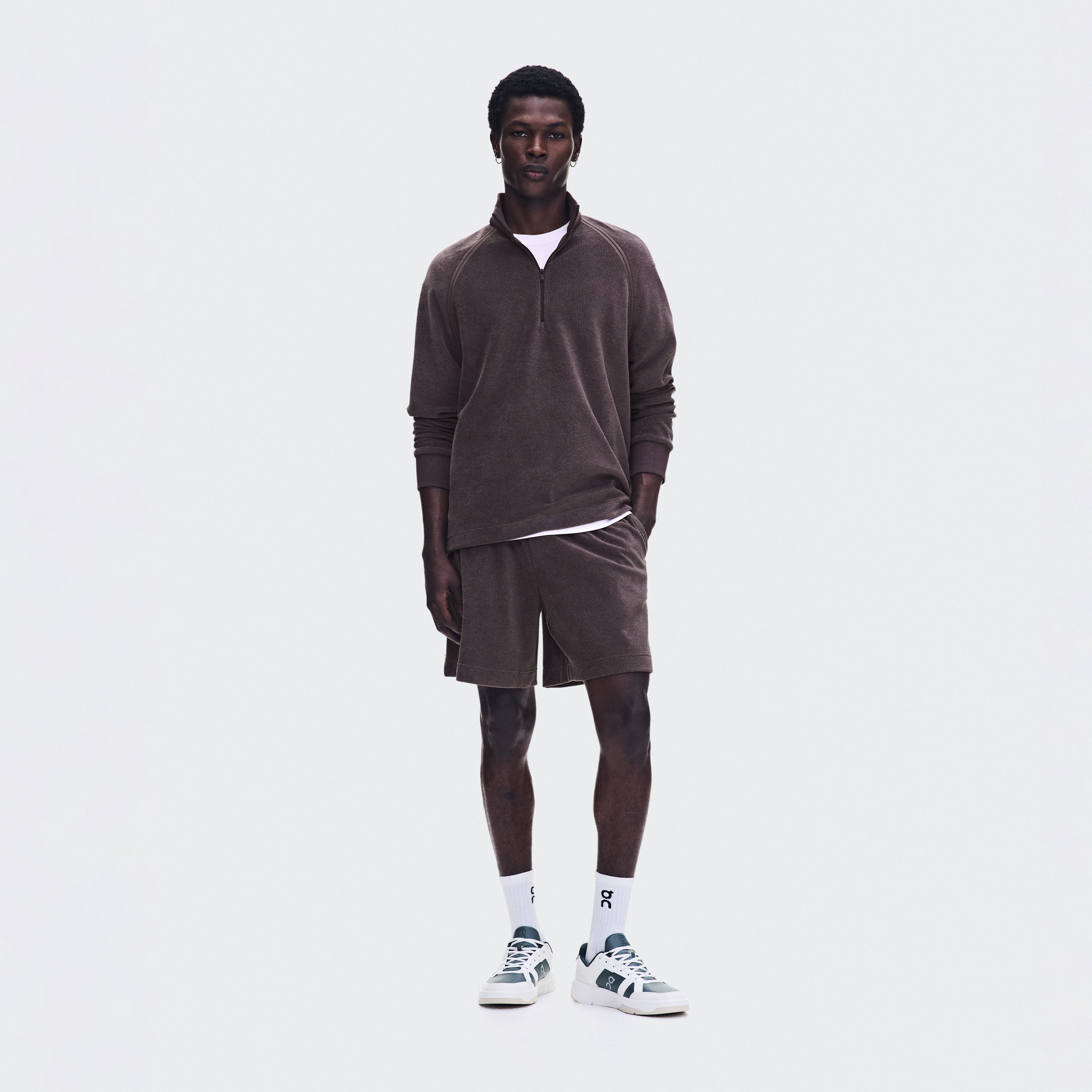 Courtside Shorts Terry in Mulberry