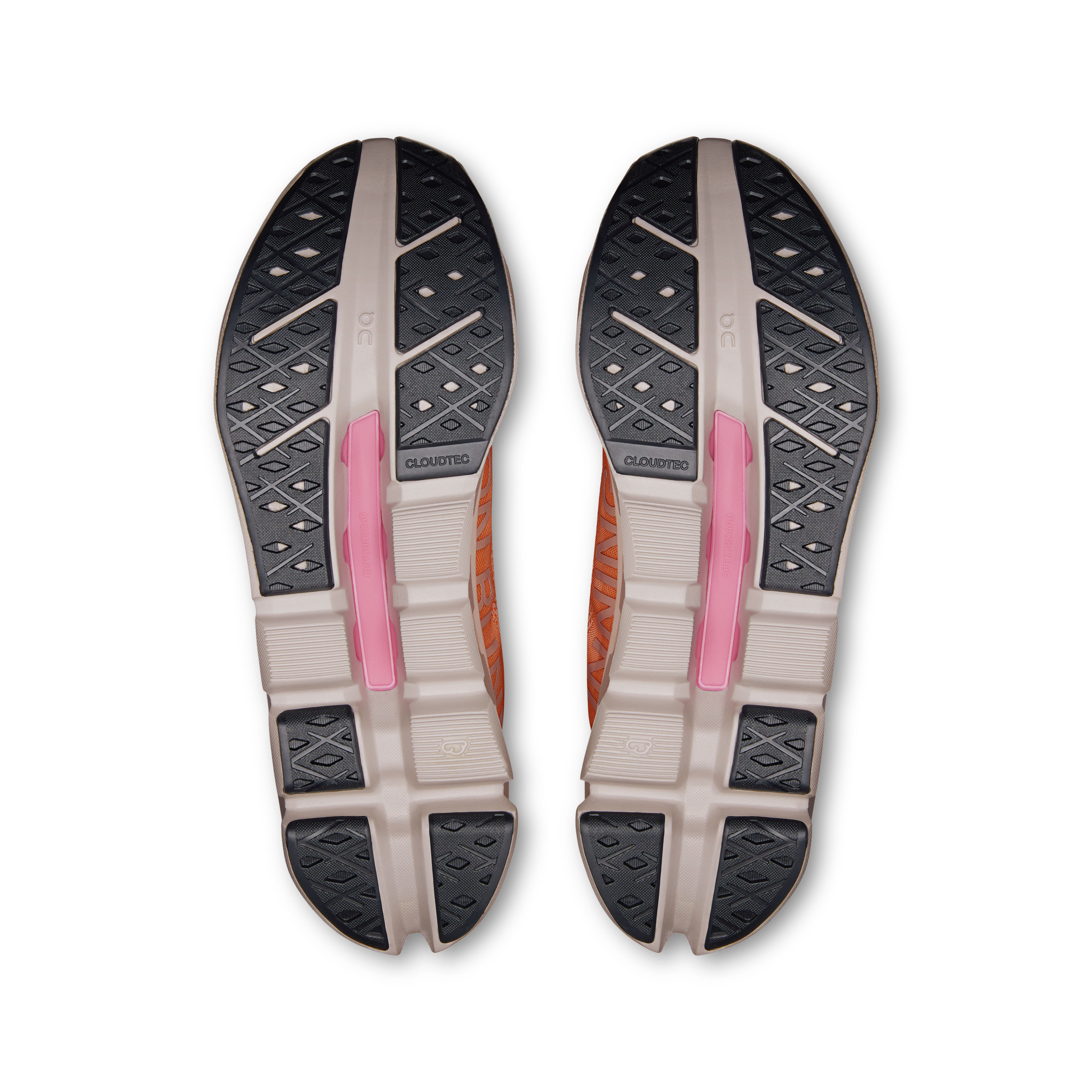 On Cloudflow 5 Tangerine & Silver Women Road running Shoes