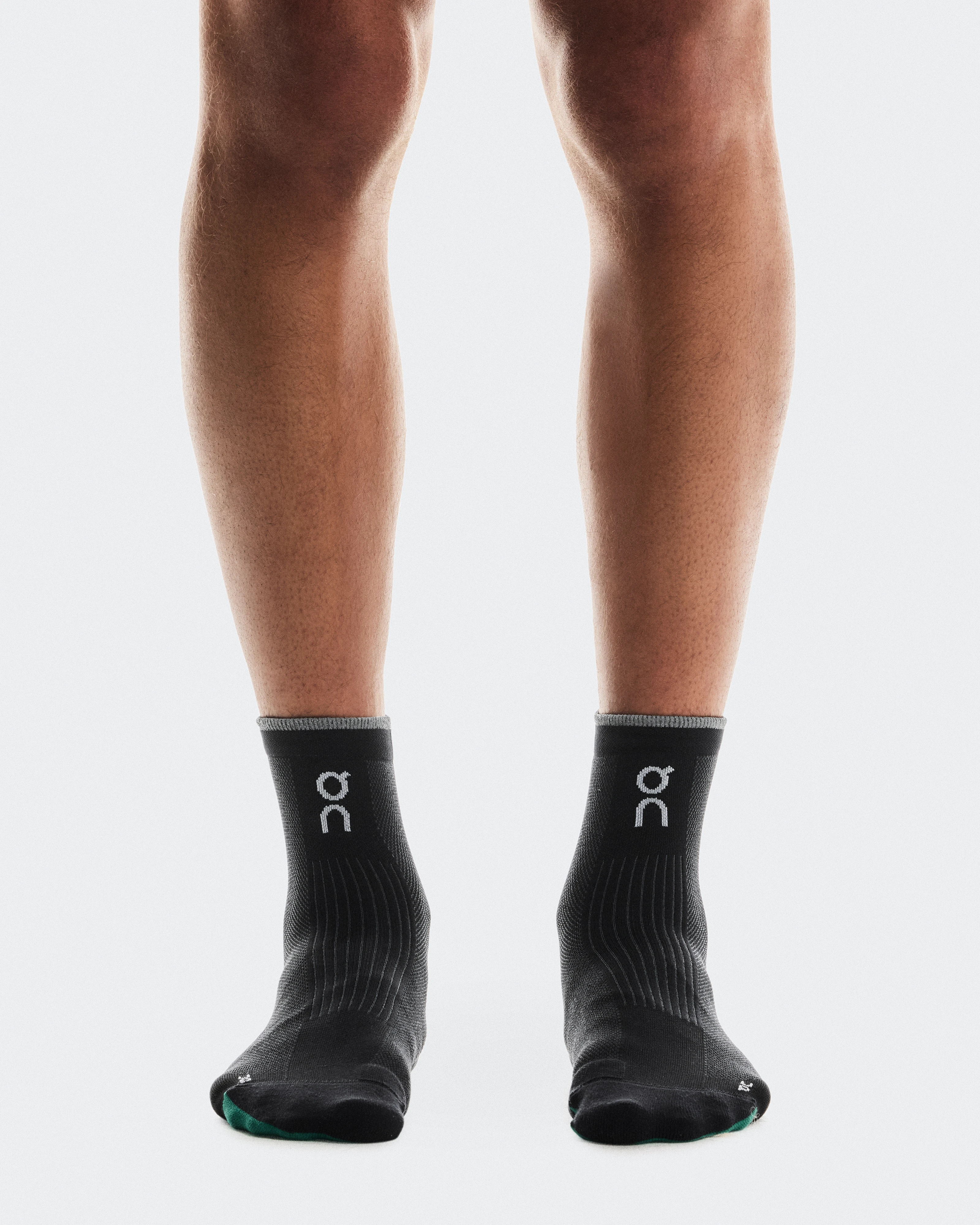 On Elite Run Sock Mid Black Unisex Socks