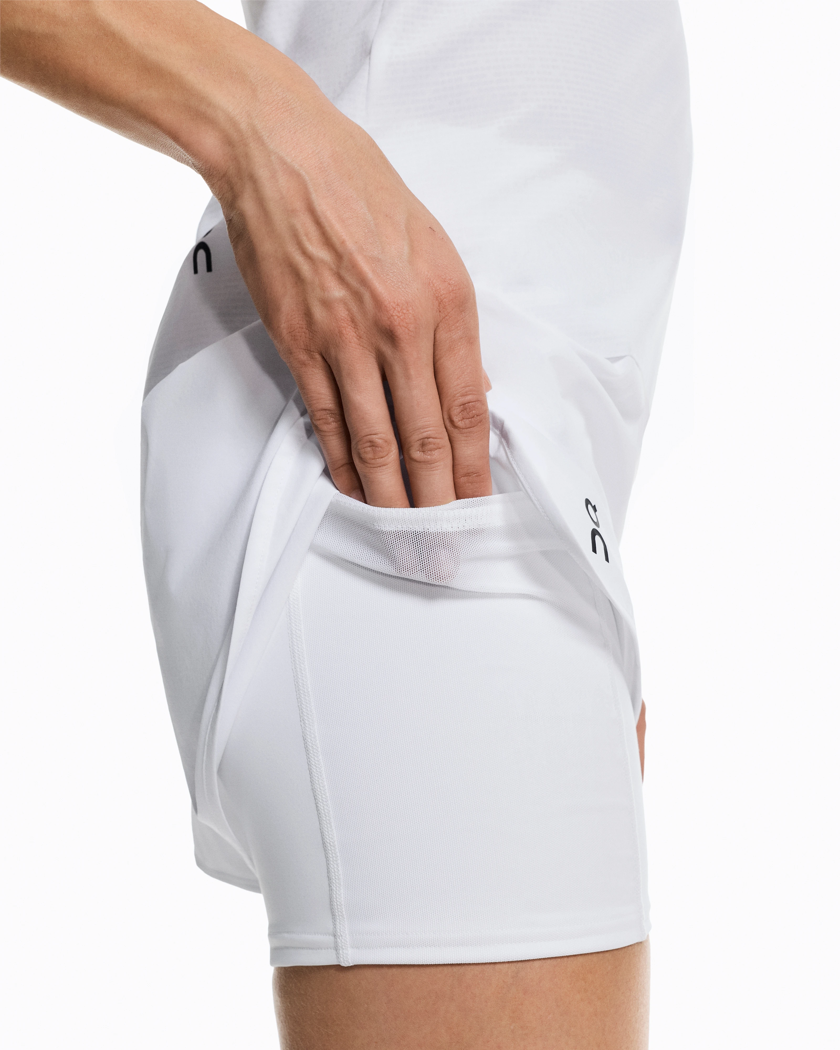 On 3" Court Shorts 2-in-1 White Women Shorts