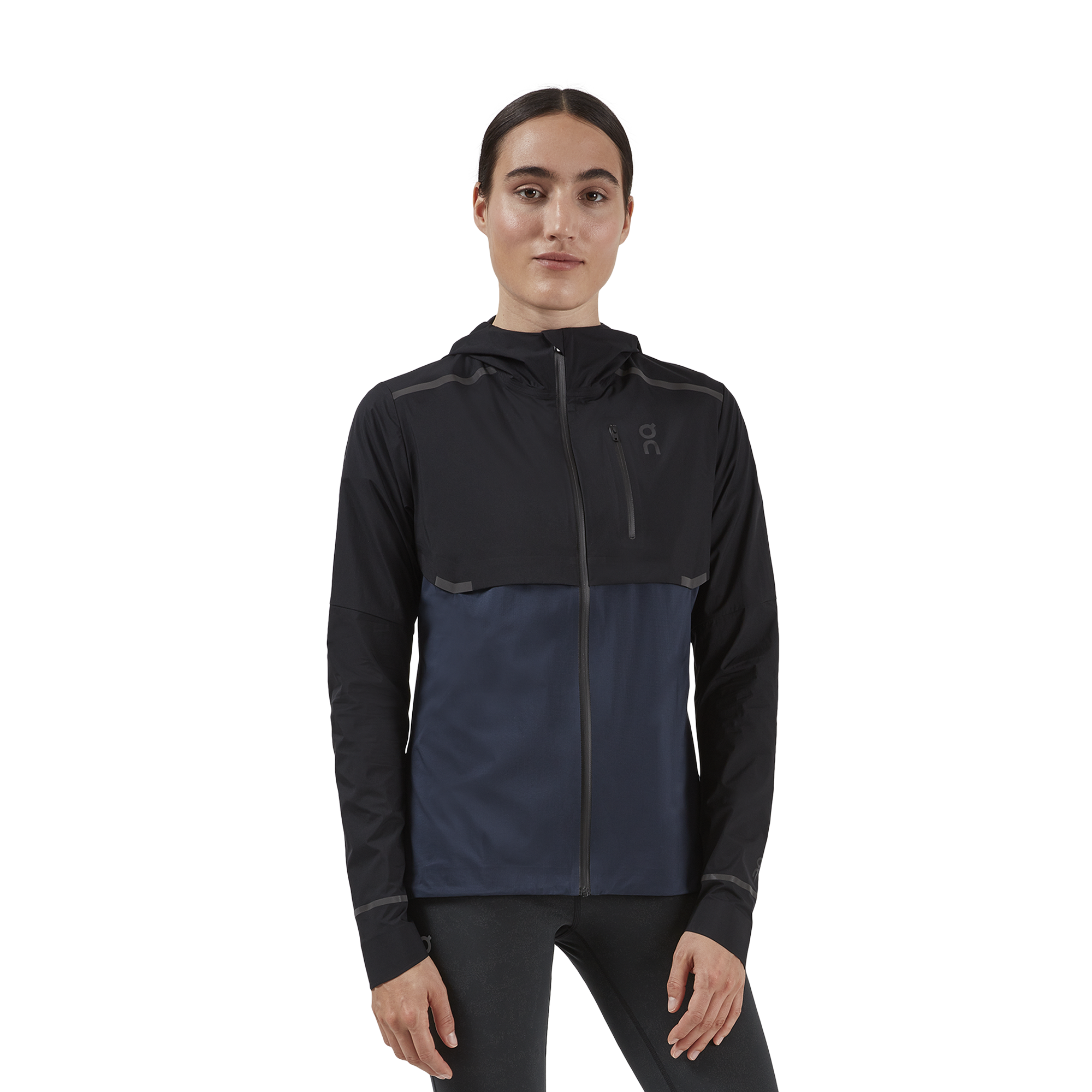 On - Women's Weather Jacket - Veste de running - Black / Navy | XS