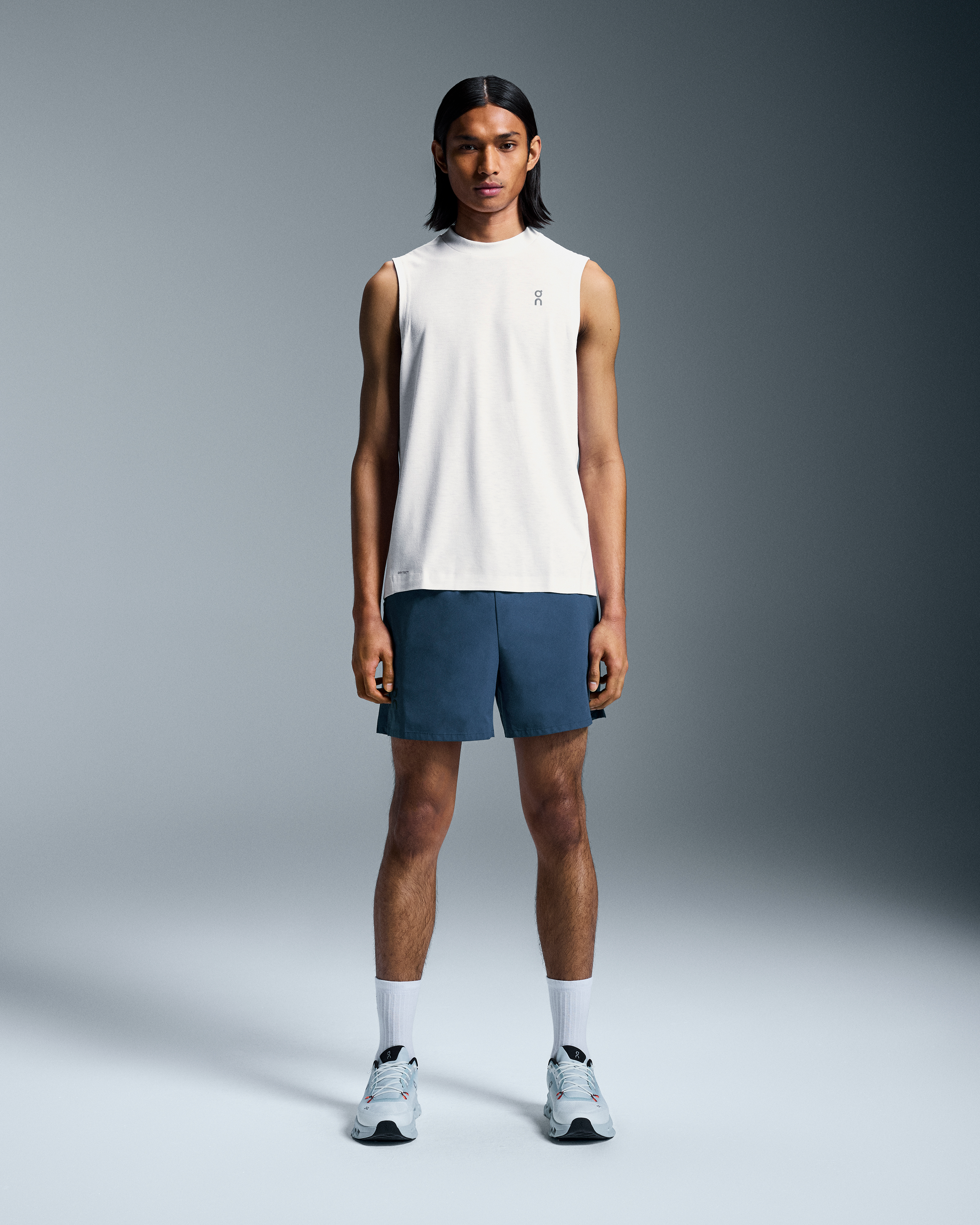 On Train Tank Top, White, Men