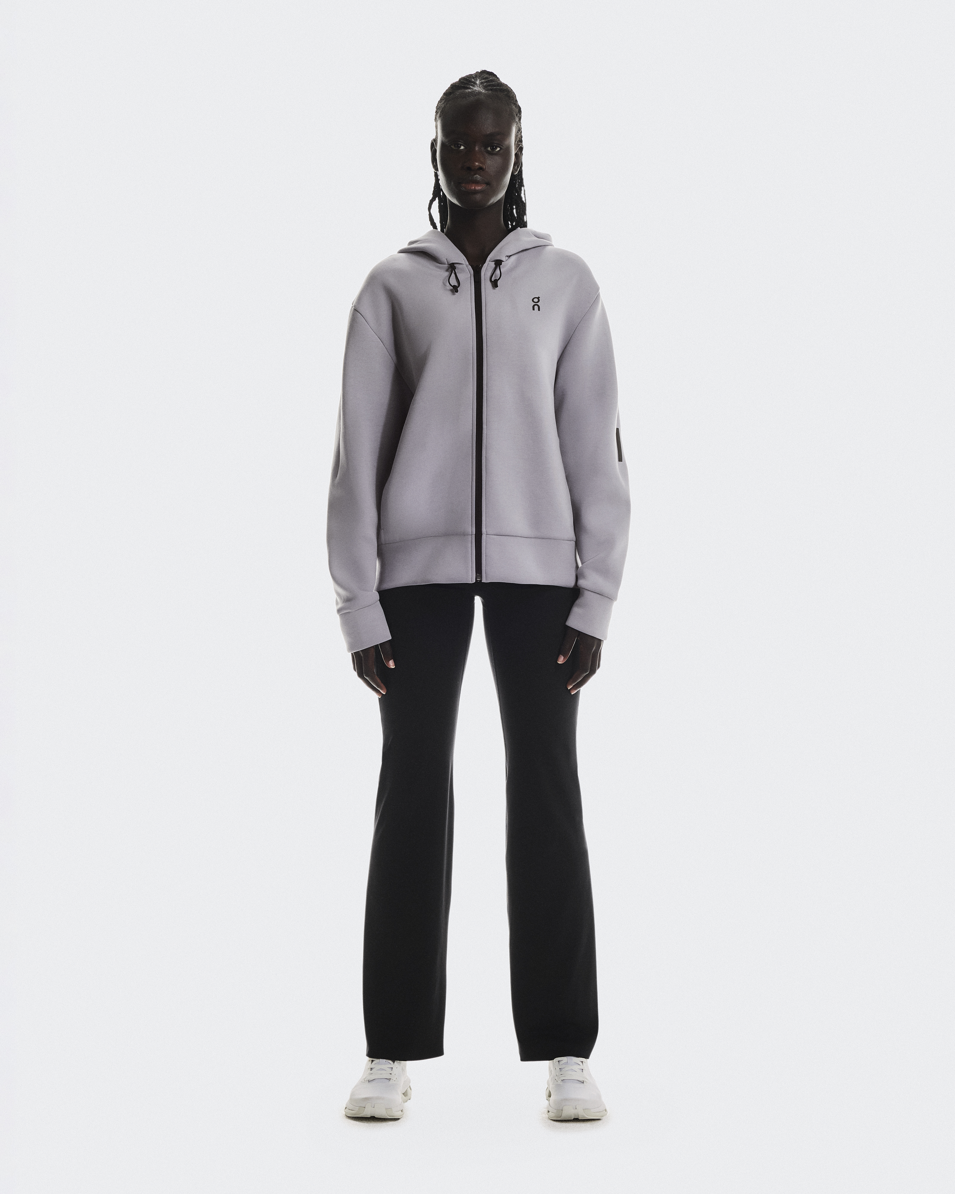 On Focus Tech Zip Hoodie, Lilac, Women