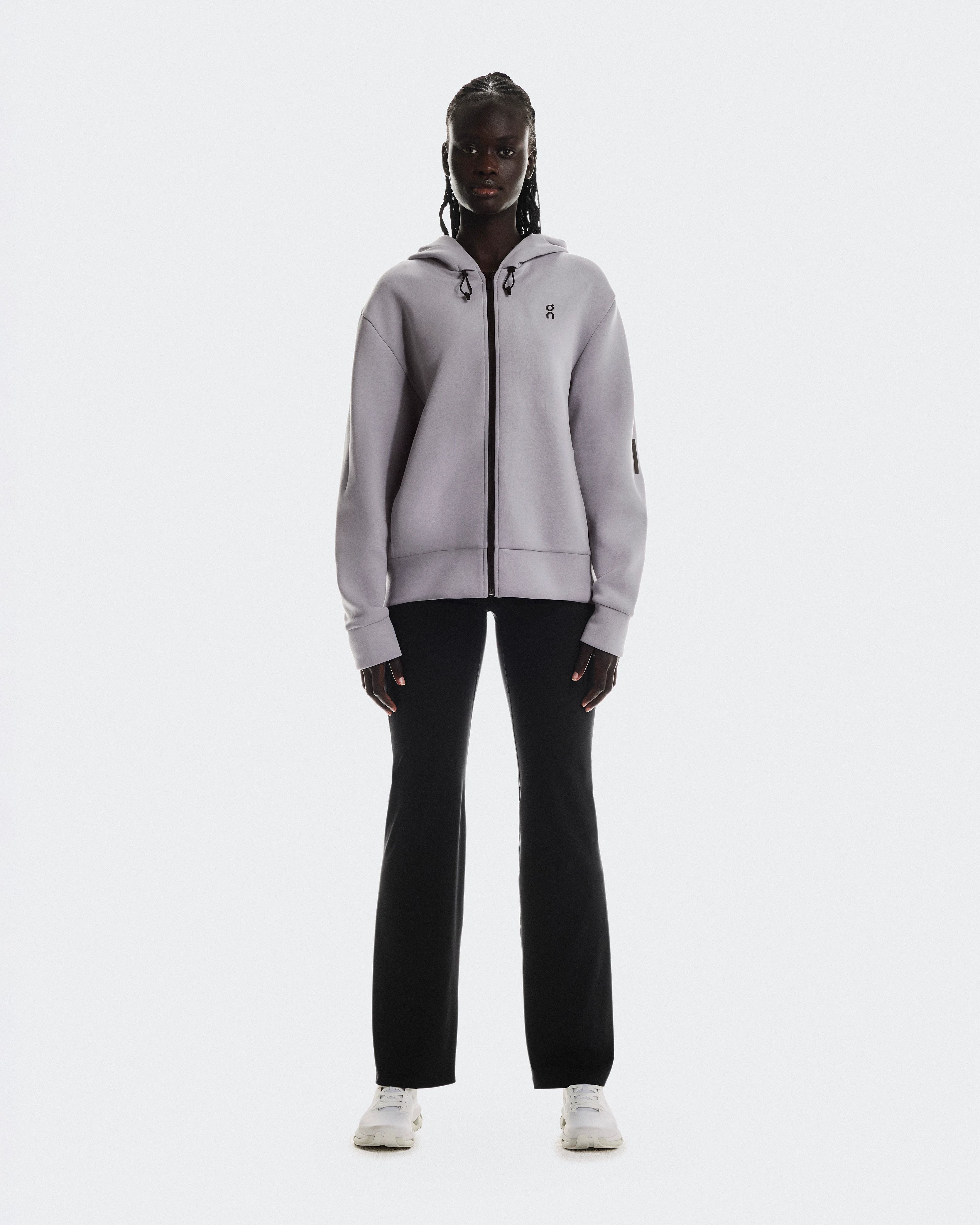 On Focus Tech Zip Hoodie Lilac Women Hoodies and sweatshirts