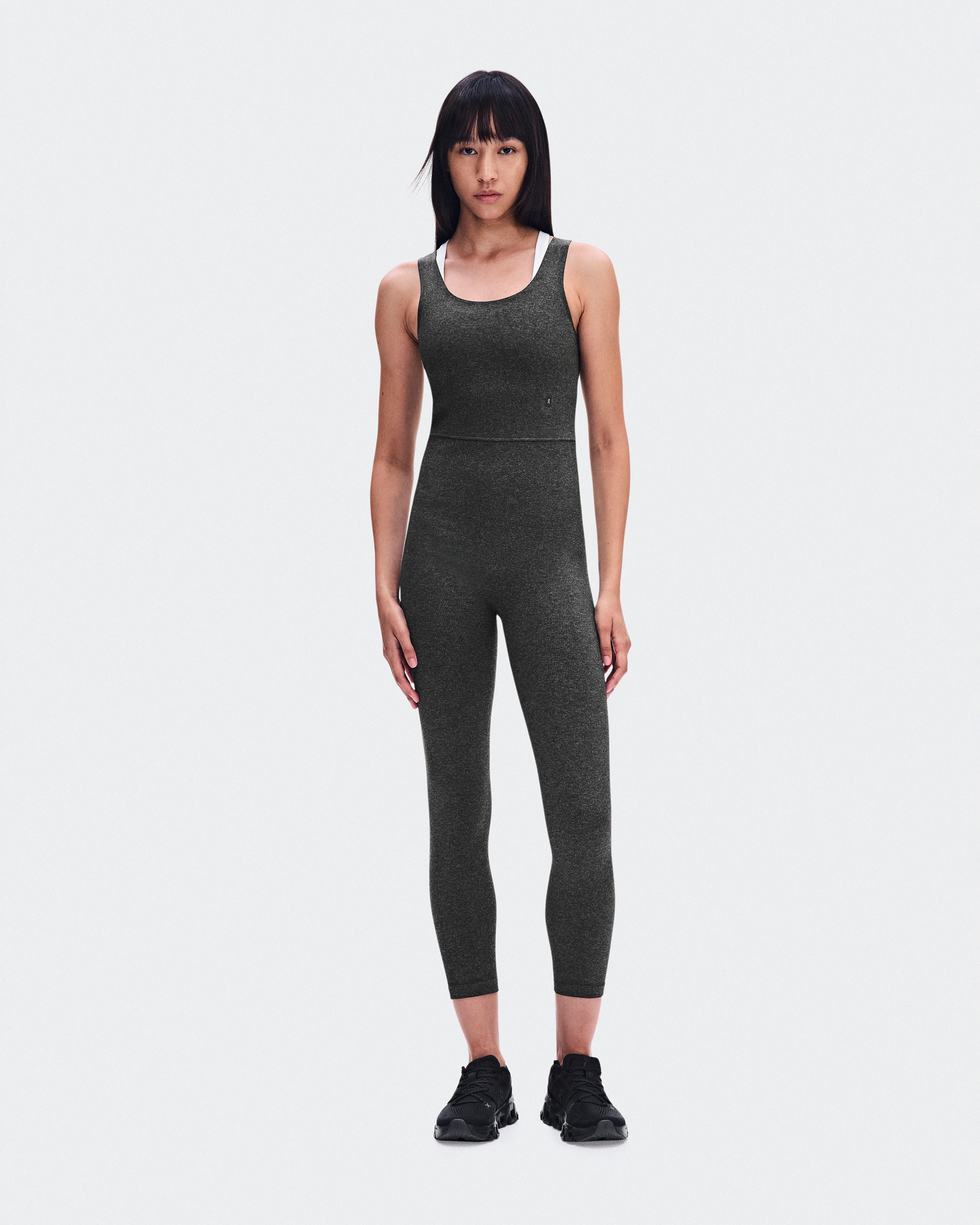 On Studio Knit Bodysuit 7/8 Ember Heather Femme Body
