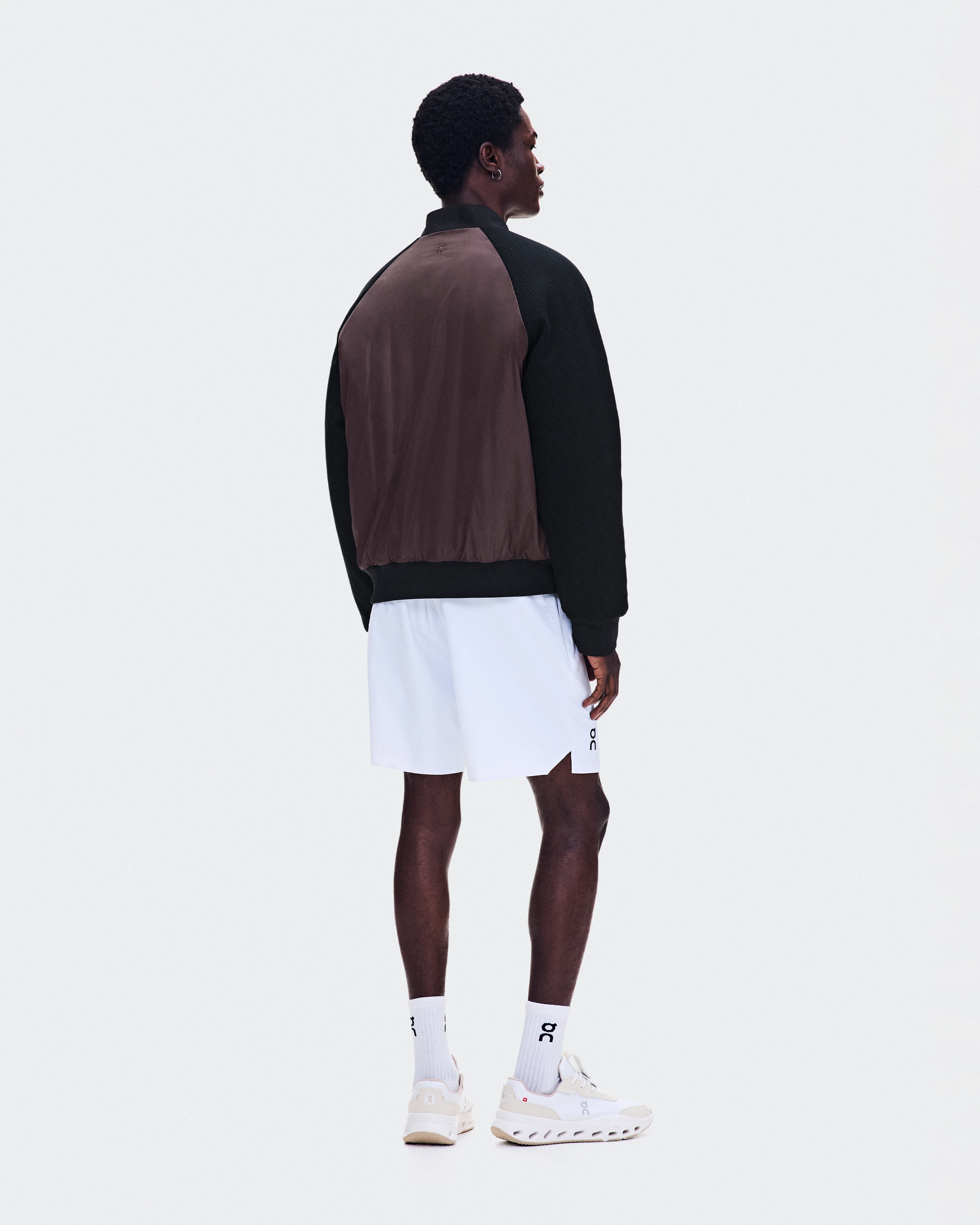 On Courtside Bomber Mulberry & Black Men Jackets