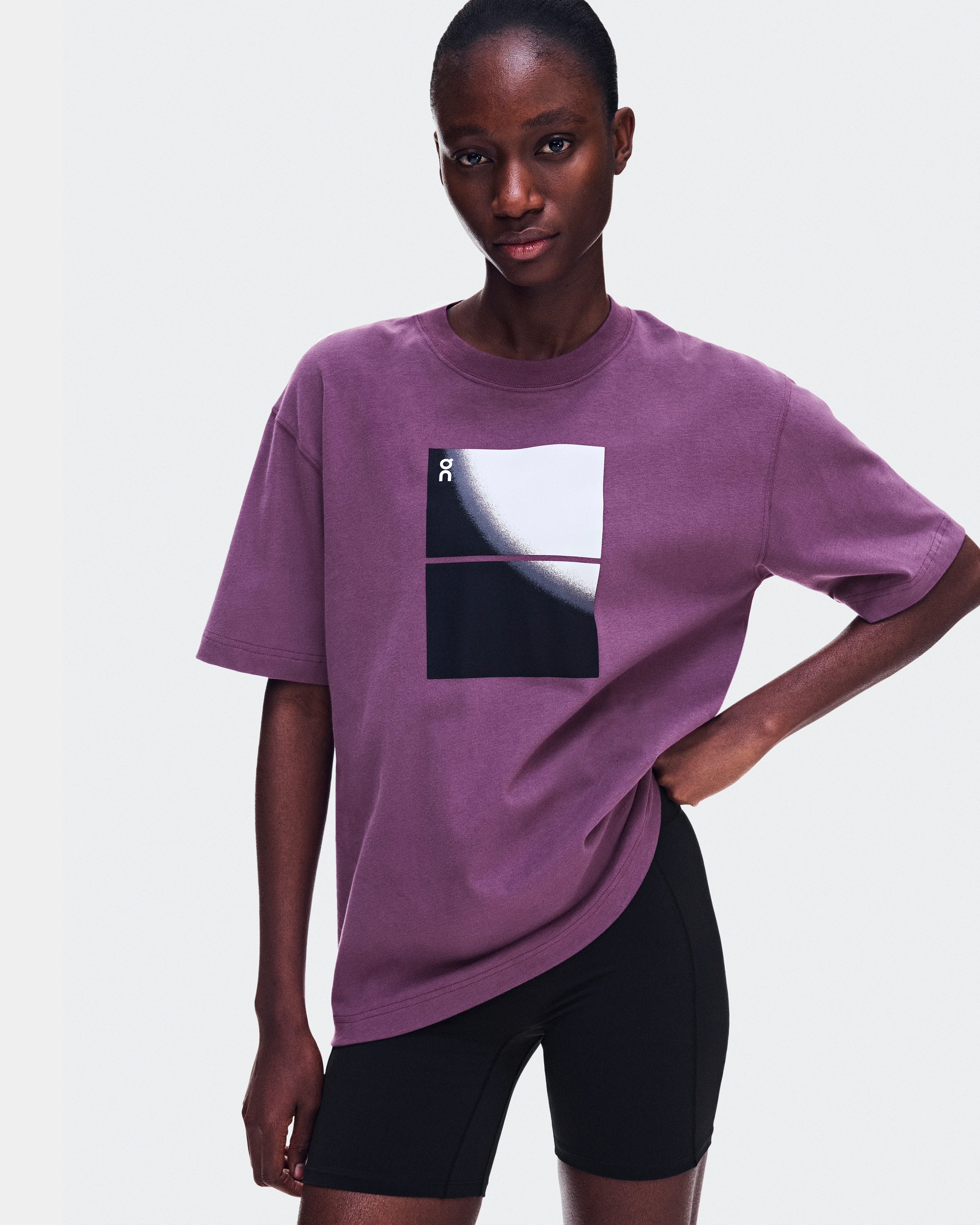 On Club-T Swing Cassis Women Tops and t-shirts