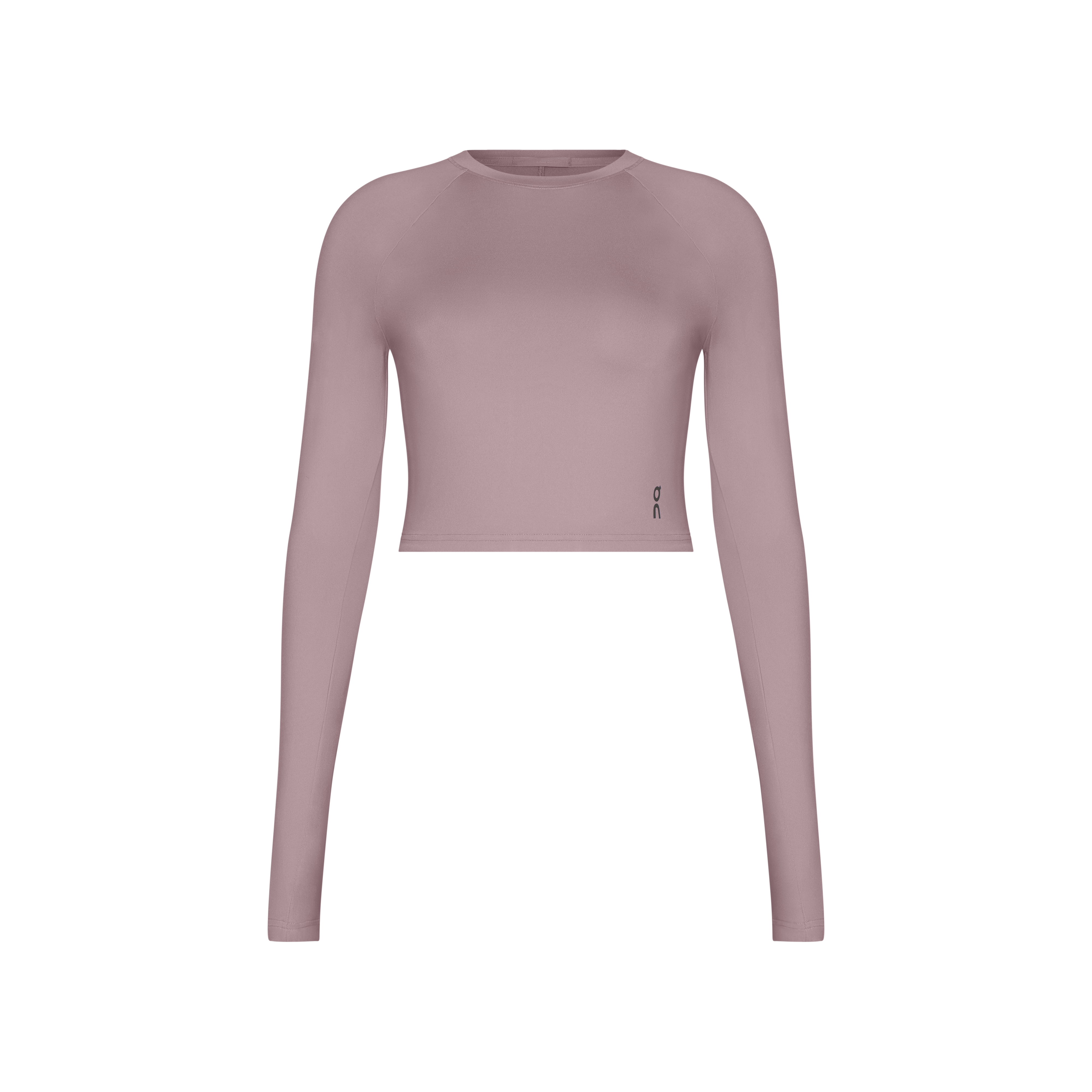 Studio Long-T Crop Long-Sleeve Shirt in Heron