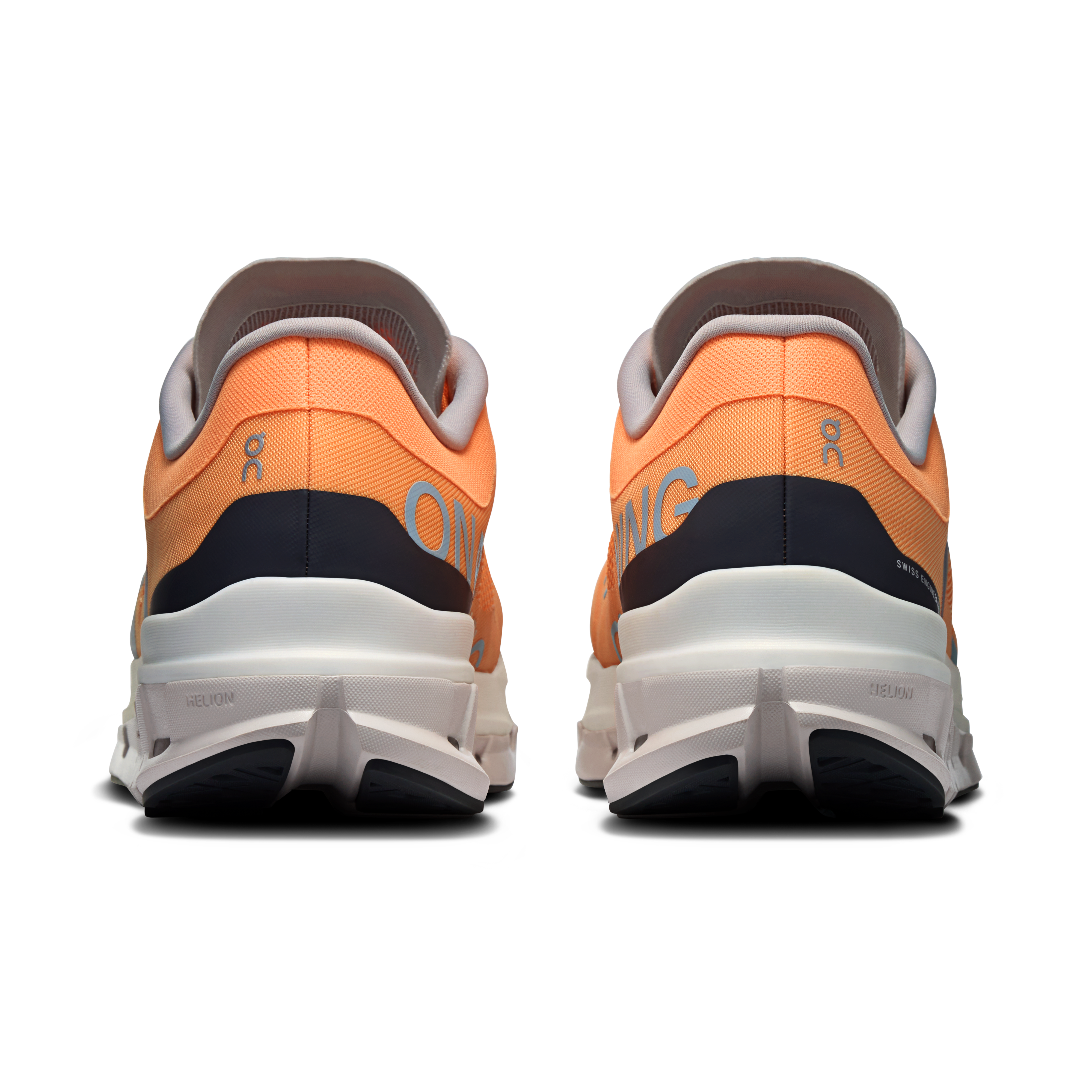 On Cloudflow 5 Tangerine & Silver Men Road running Shoes