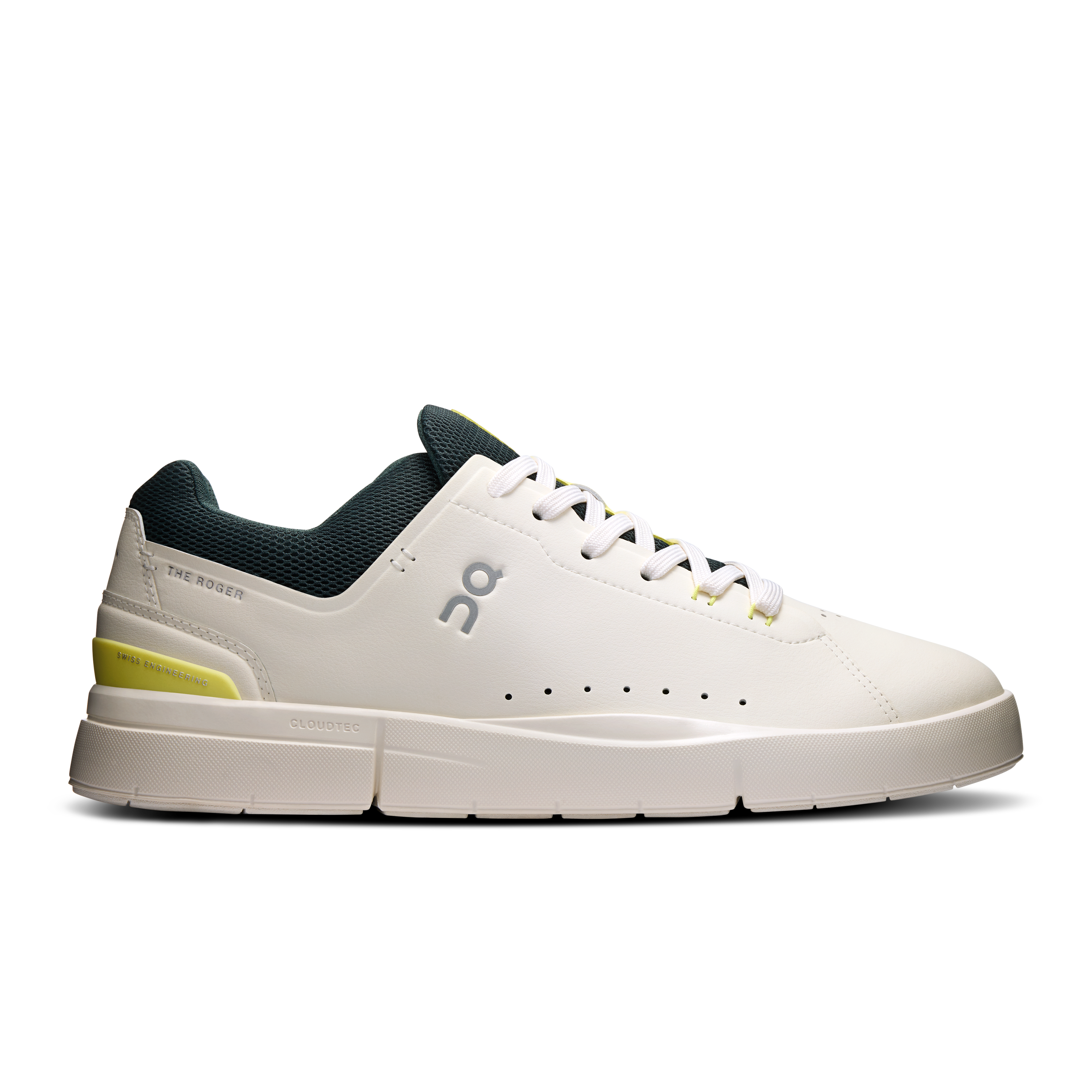 THE ROGER Advantage Lifestyle Shoe in Ivory/Evergreen