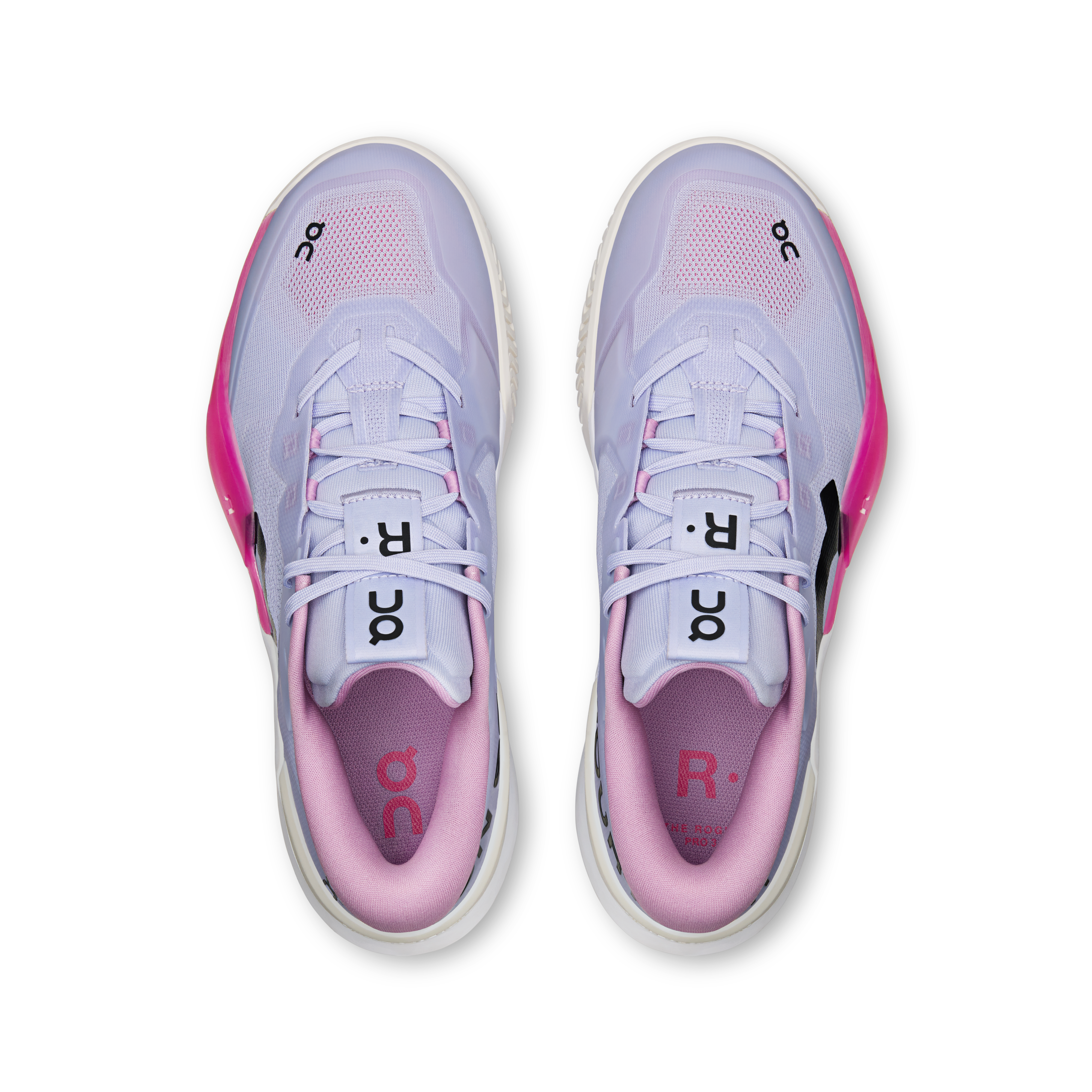 On THE ROGER Pro 3 Clay Thistle & Pink Women Tennis Shoes