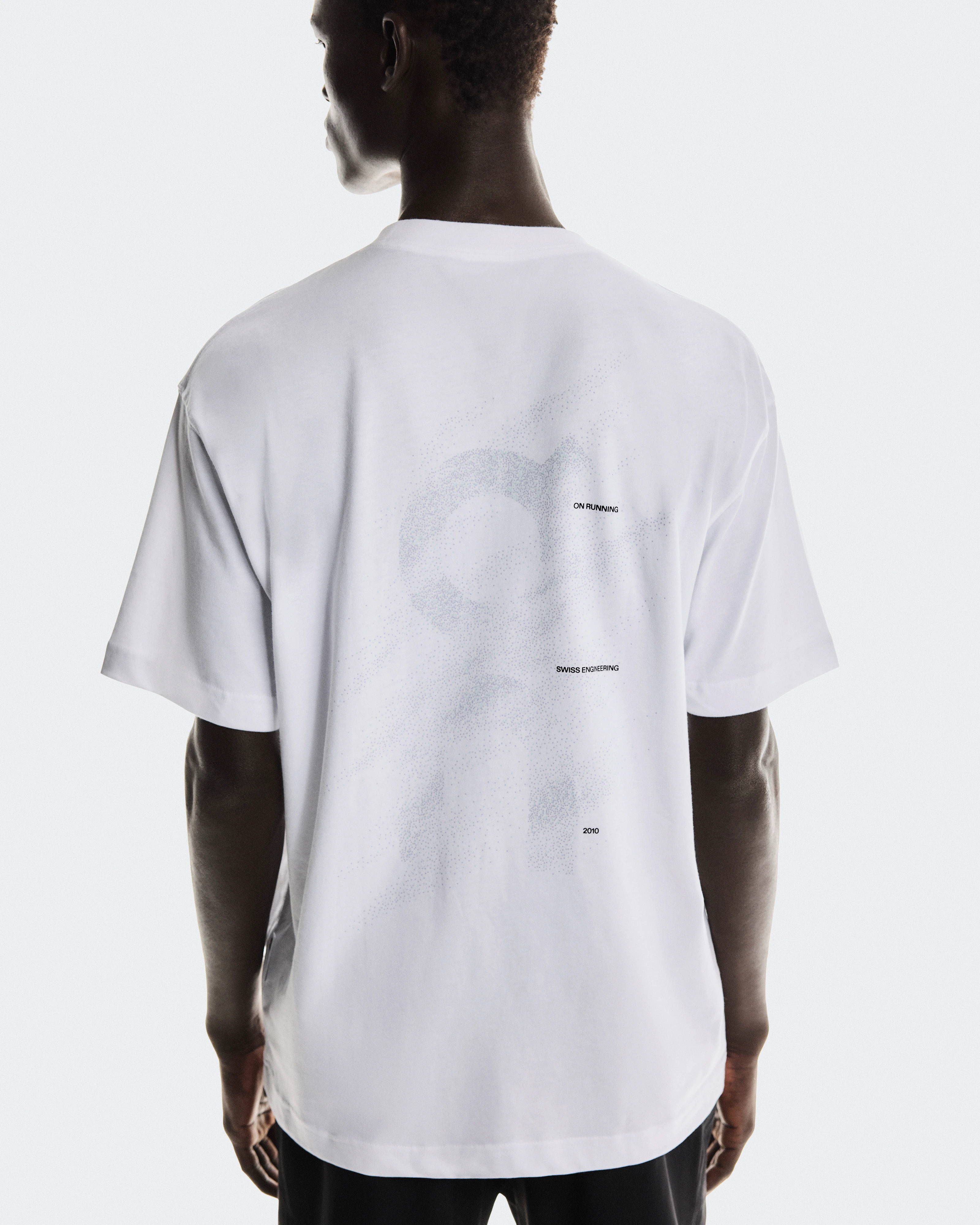 On Club T Graphic White & Blue Men Tops and t-shirts