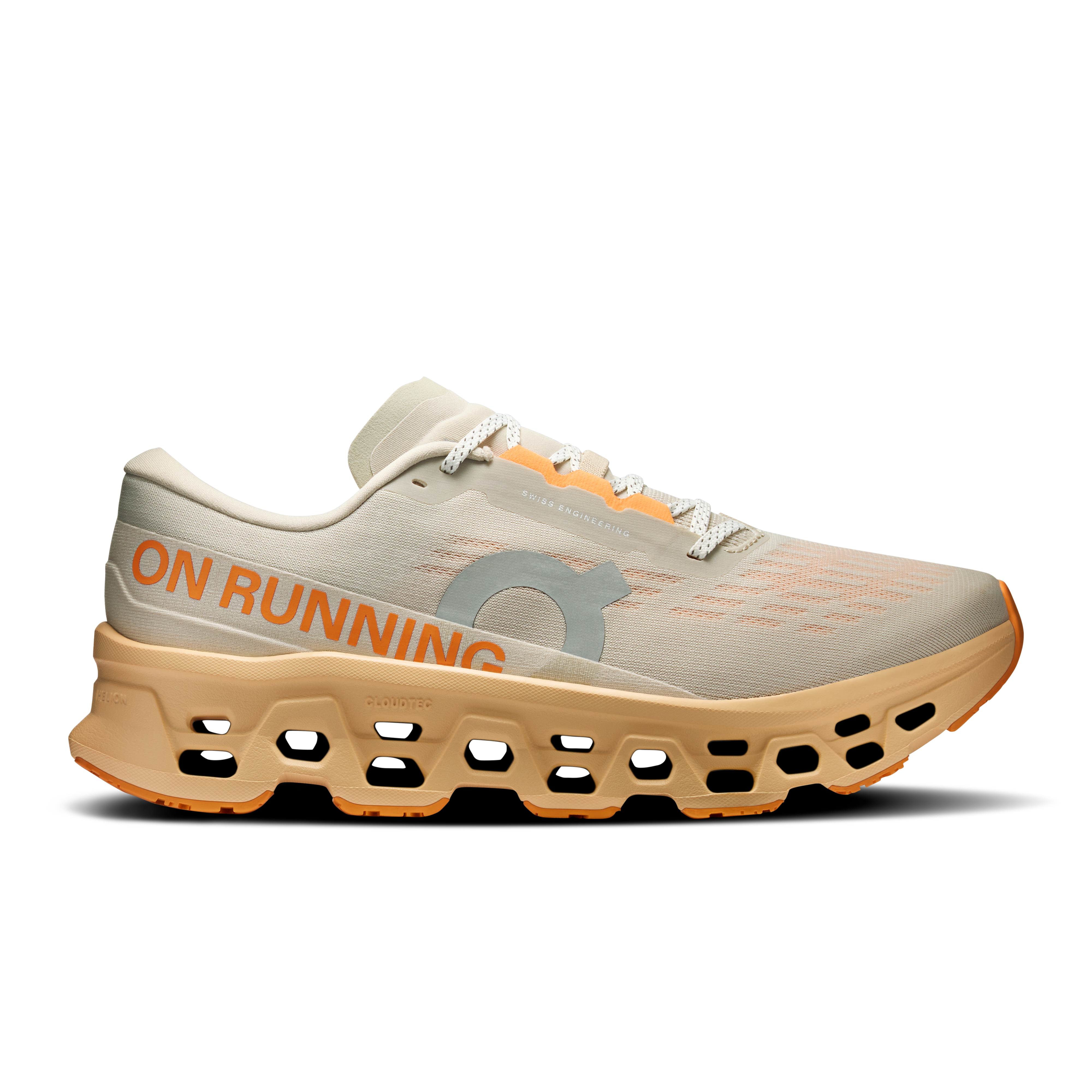 On Cloudmonster 3 Pelican & Squash Men – Everyday running, responsive ride Shoes