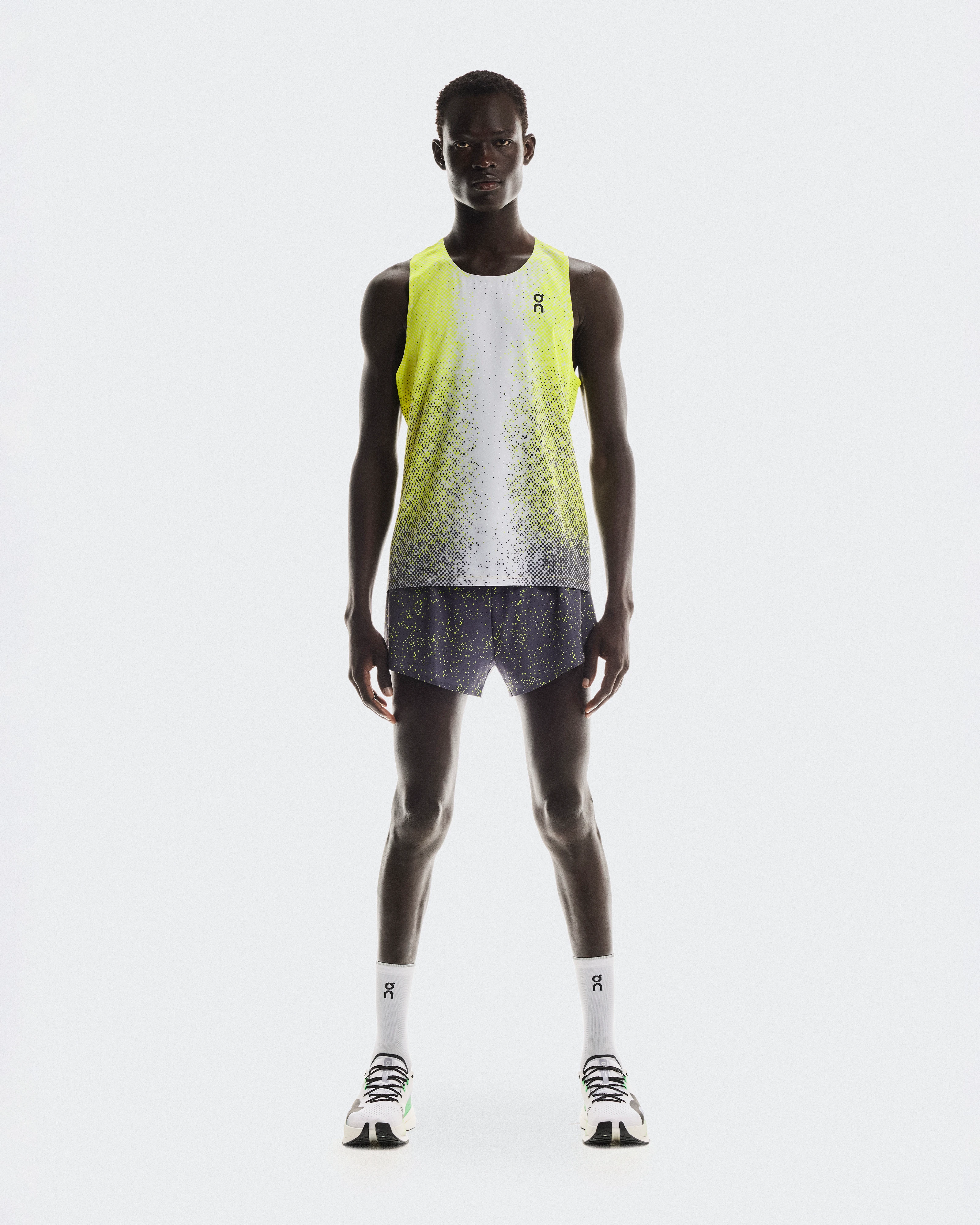 On Race Singlet Lime Men Tops and t-shirts