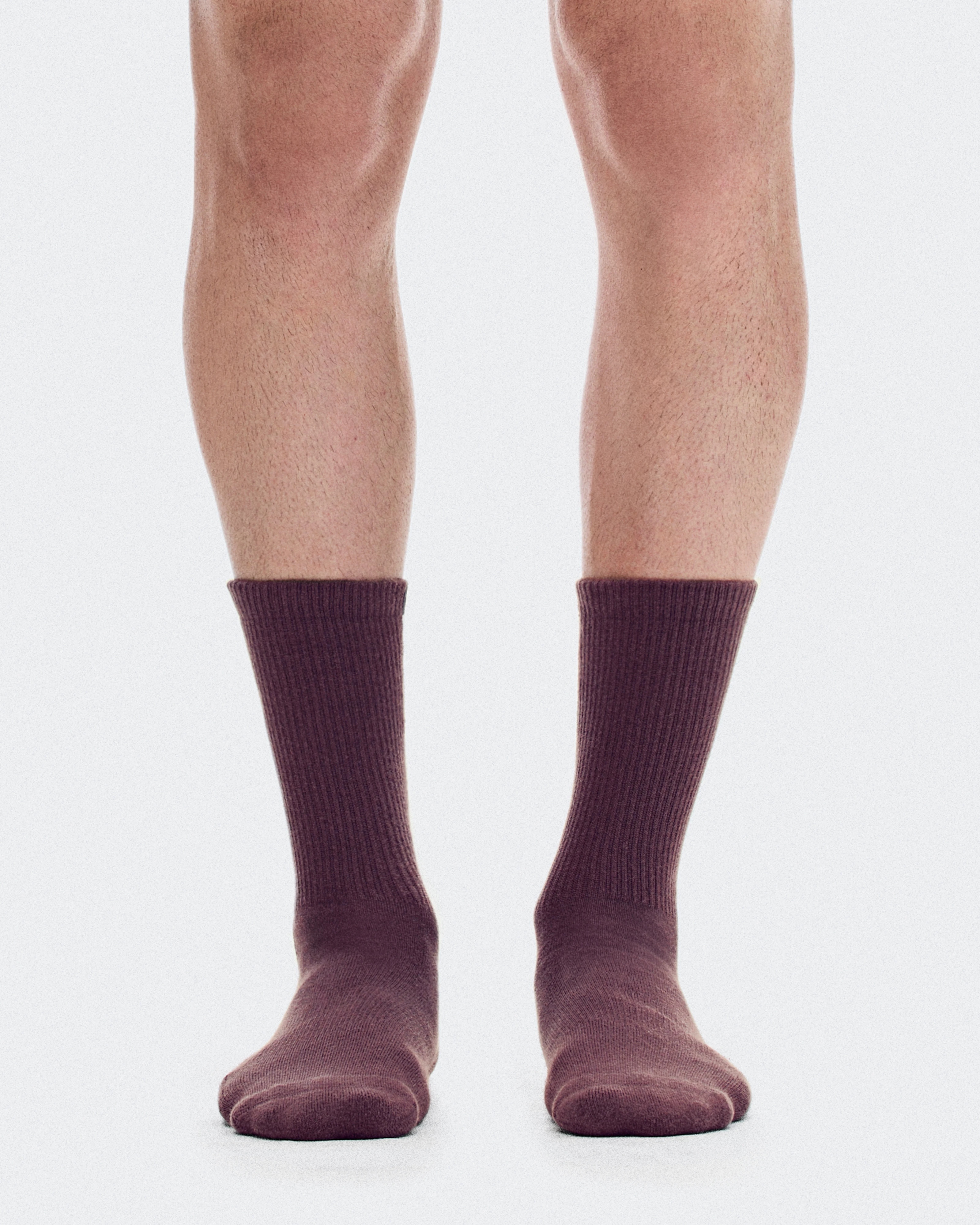 On Courtside Sock High 2P Ivory & Mulberry Unisex Socks