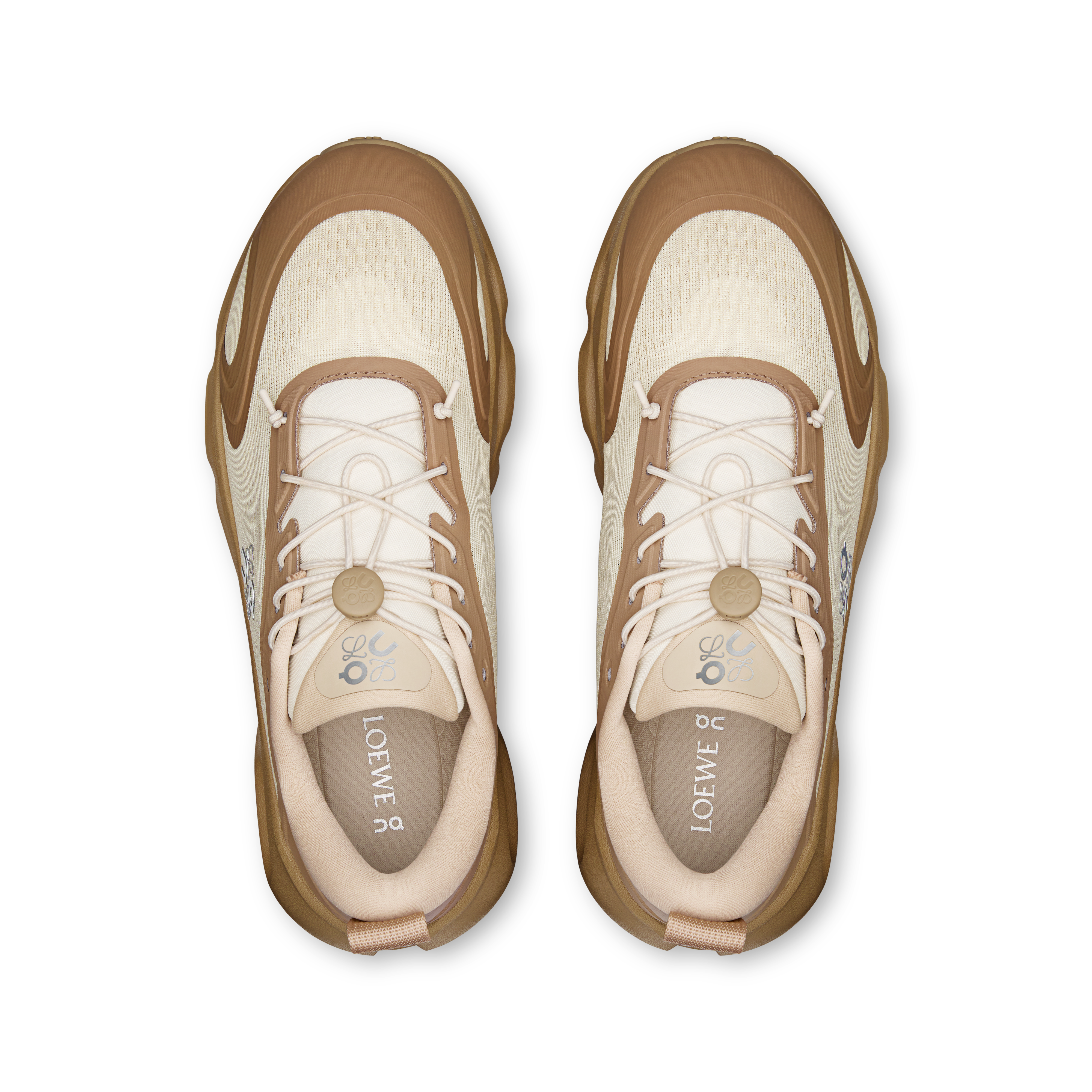 On Cloudsolo LOEWE Dark Sand & Cream Women Shoes