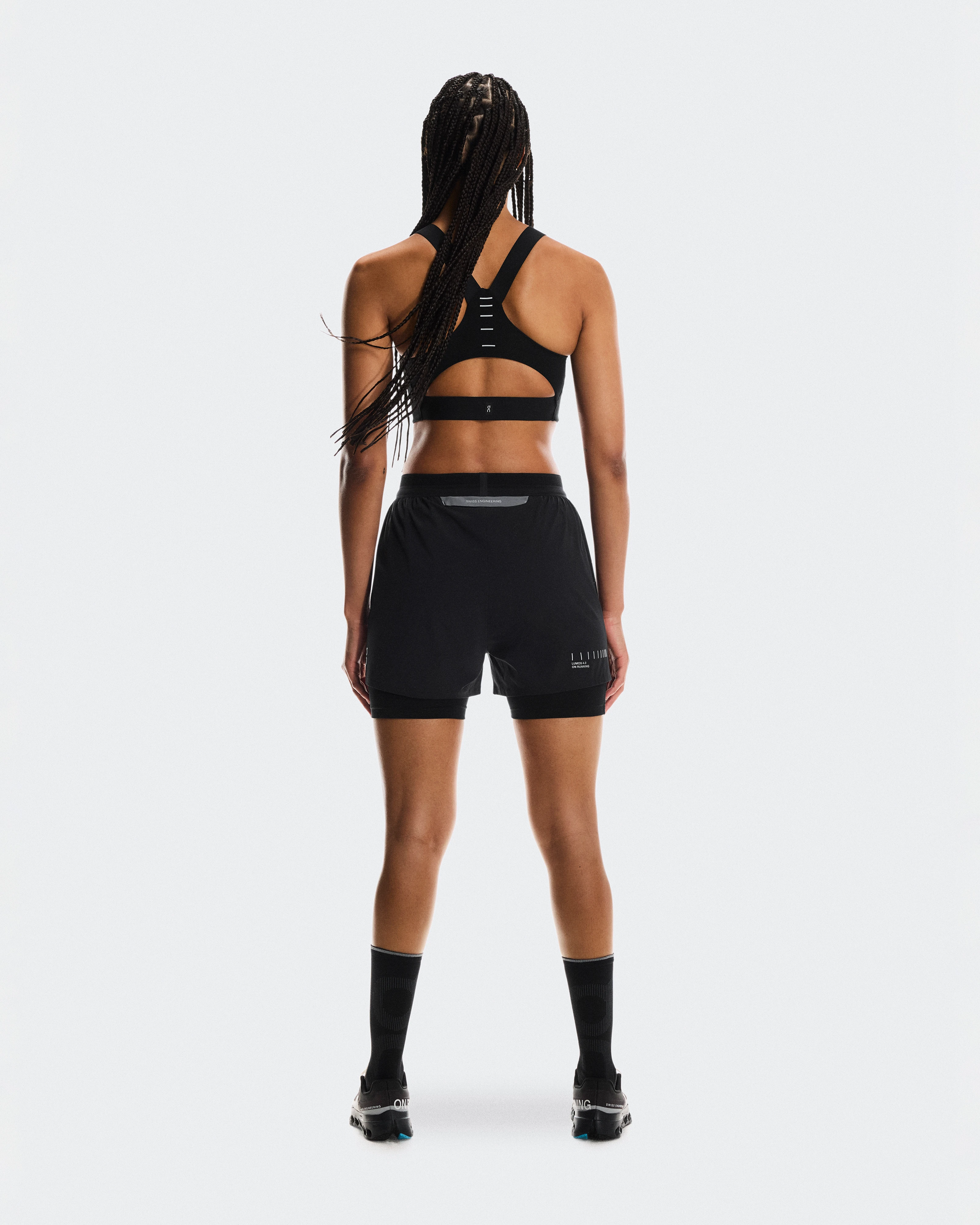 On Performance Shorts Lumos Eclipse & Black Femme Shorts