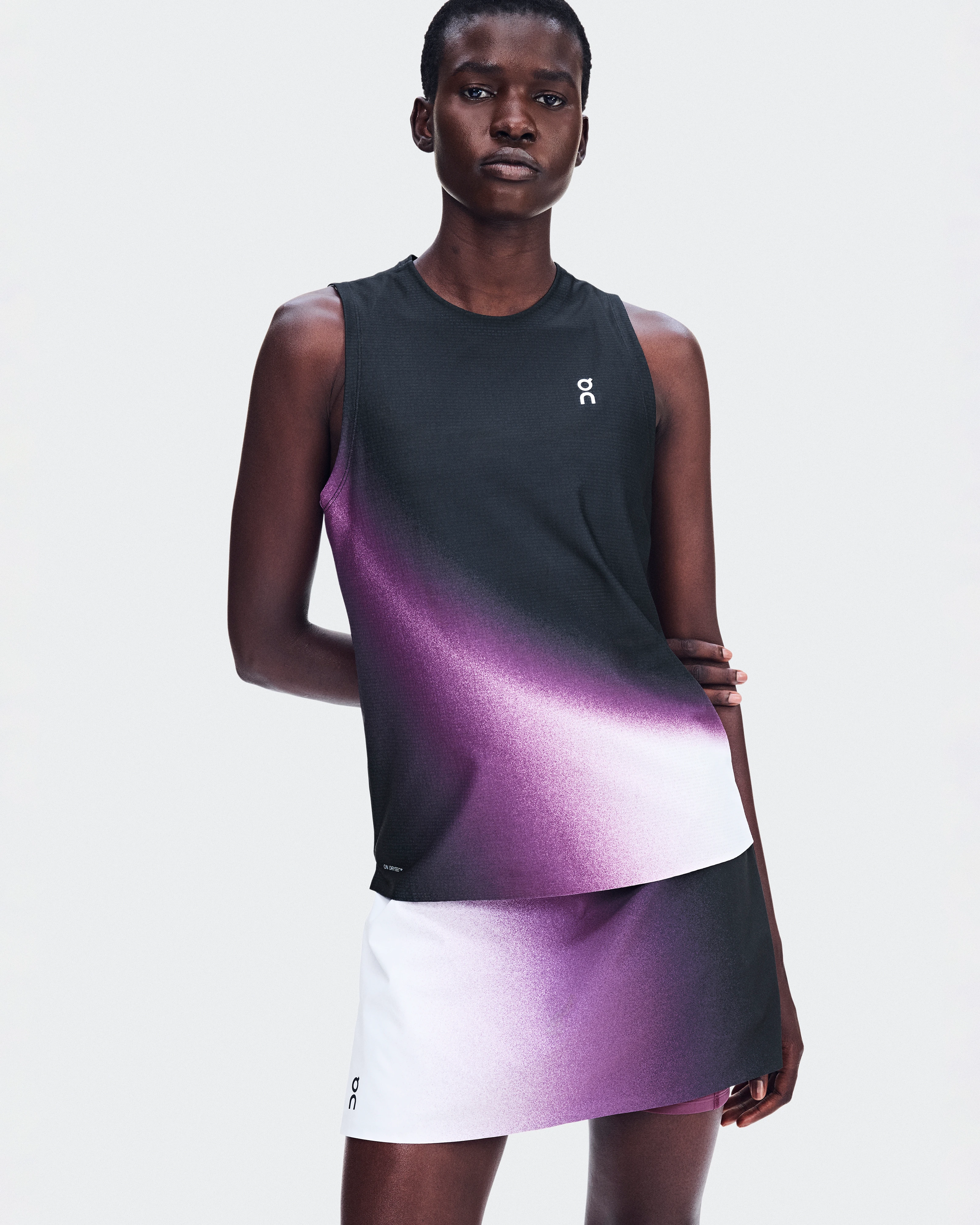 On Court Skirt Split Swing White & Cassis Women Skirts