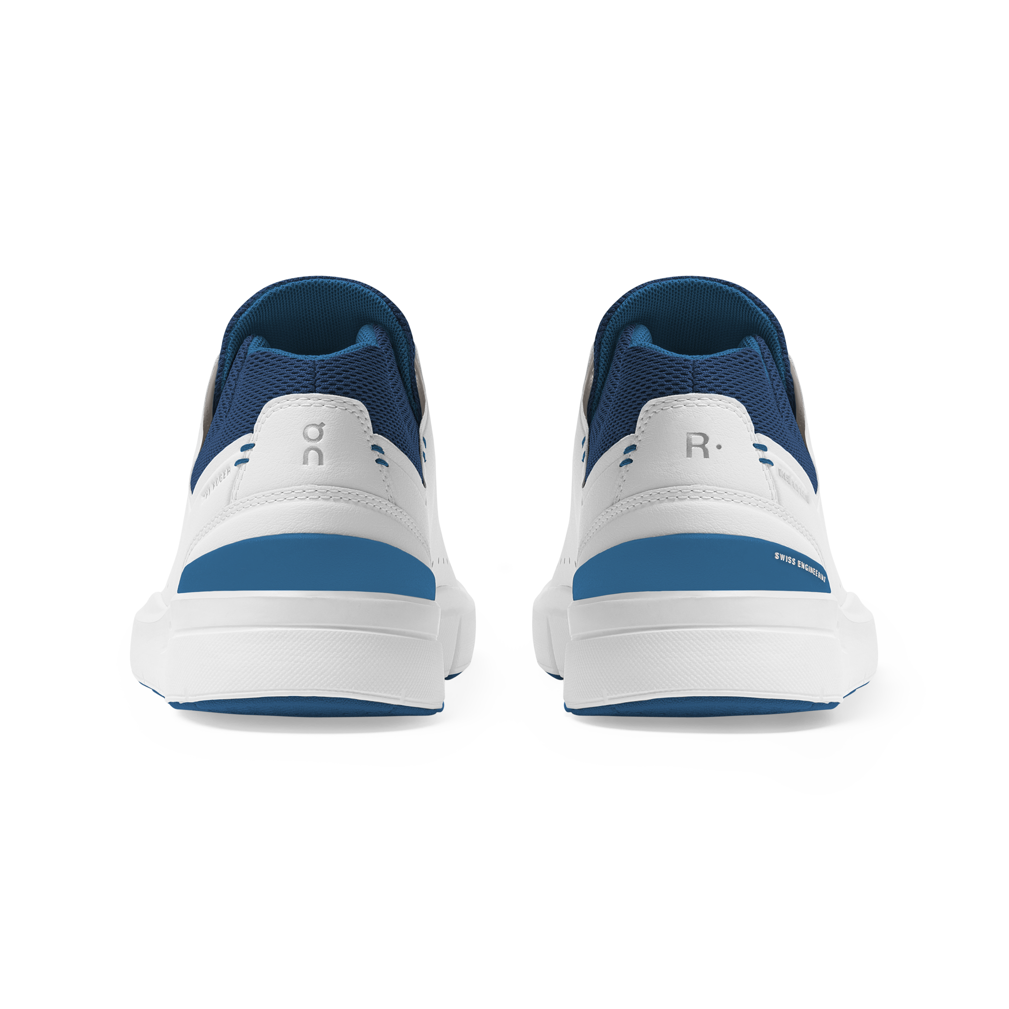 On THE ROGER Advantage White & Cobalt Men Active life Shoes