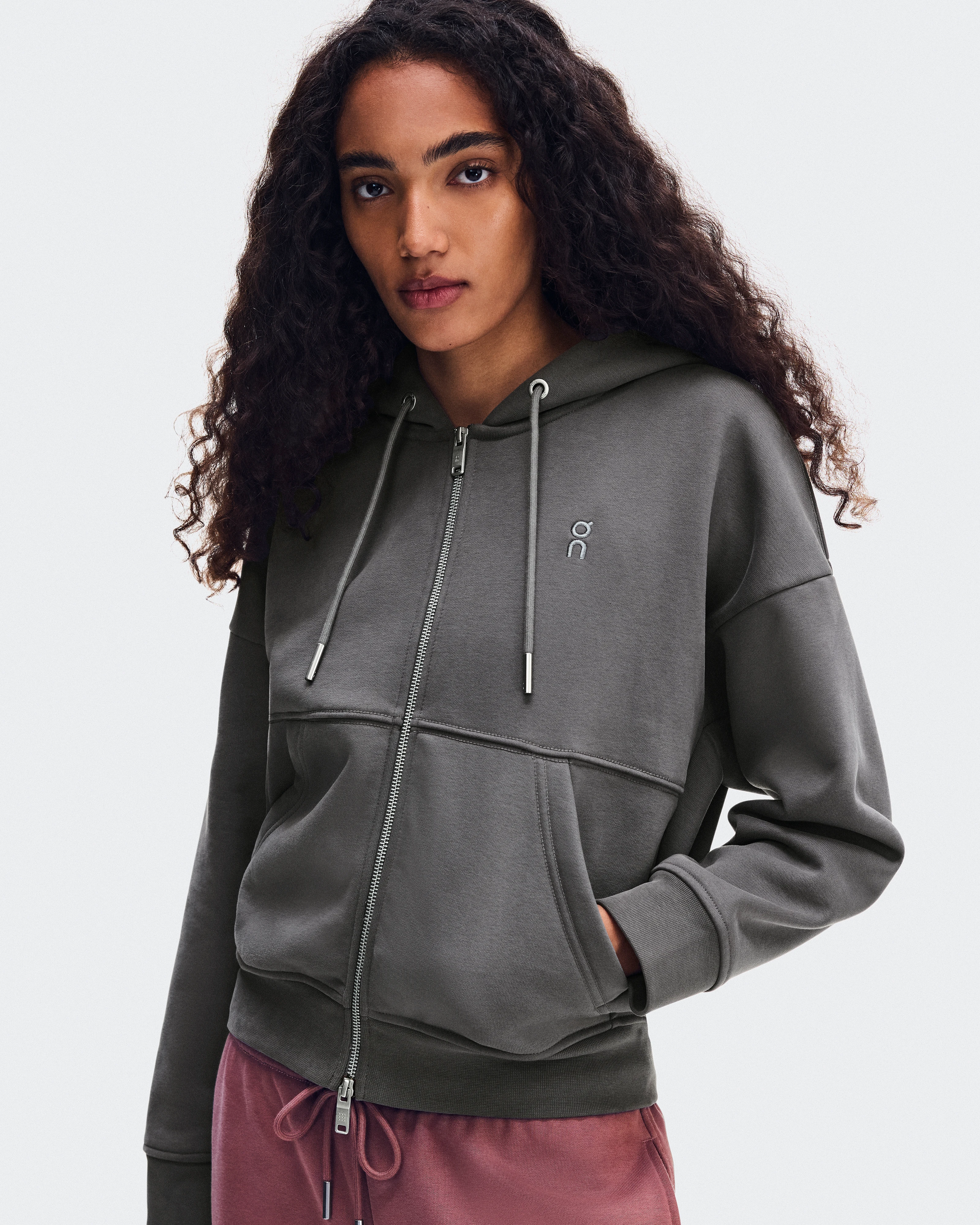 On Club Collective Full Zip Hoodie Ember Women – Elevated everyday wear Hoodies and sweatshirts