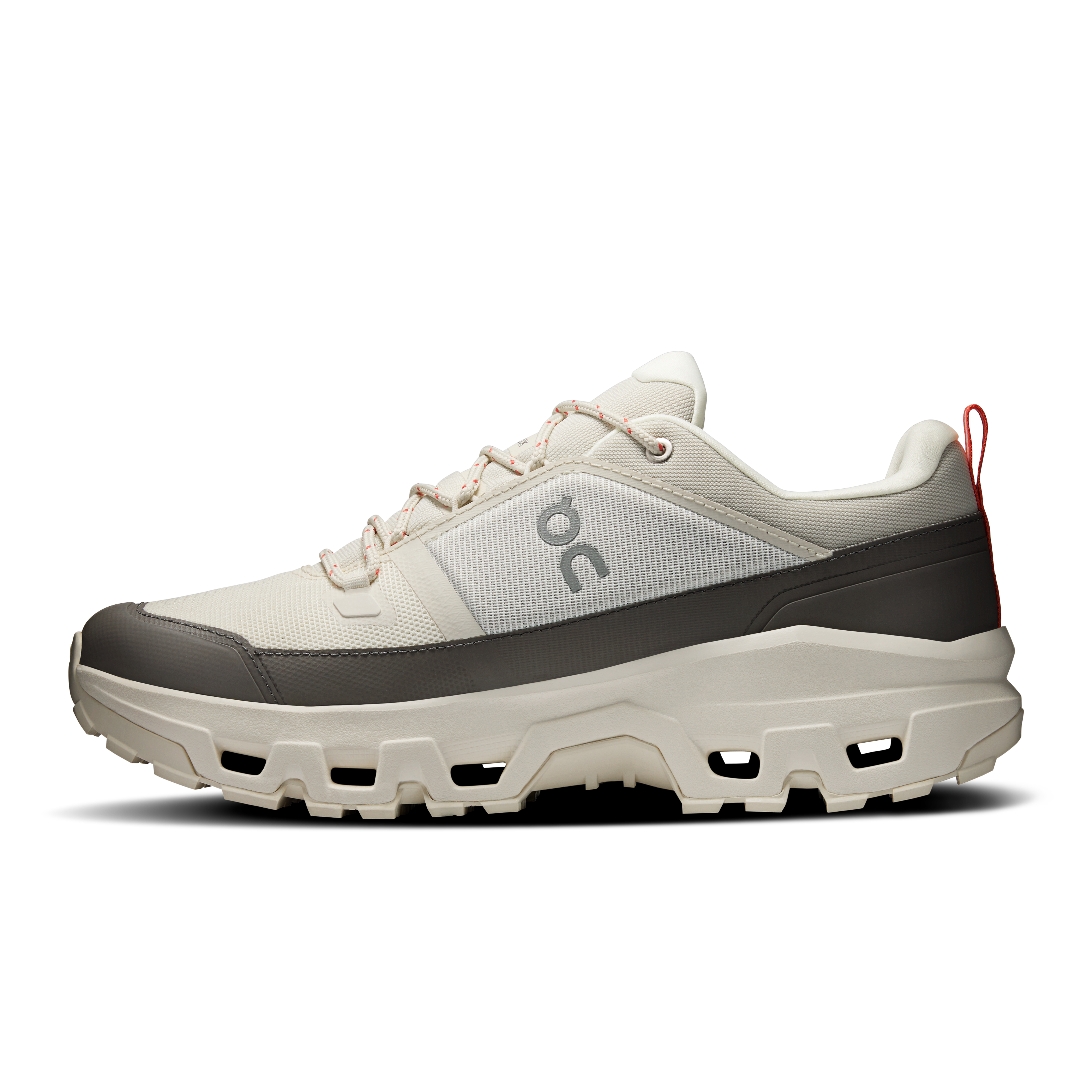 On Cloudrock Low Waterproof Ivory & Ivory Men Hiking Shoes