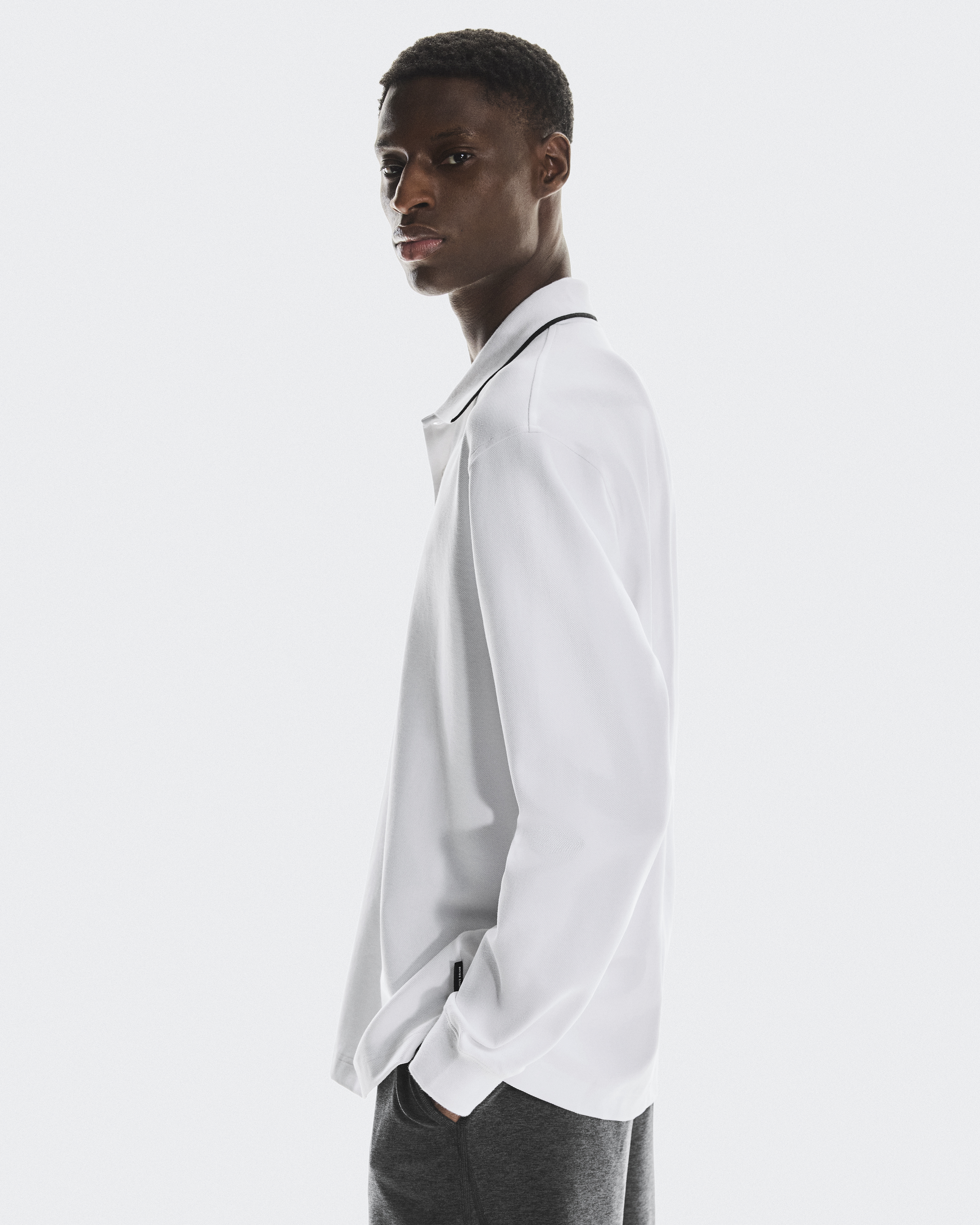 Men's Courtside Long-T Polo | White | On Taiwan Region